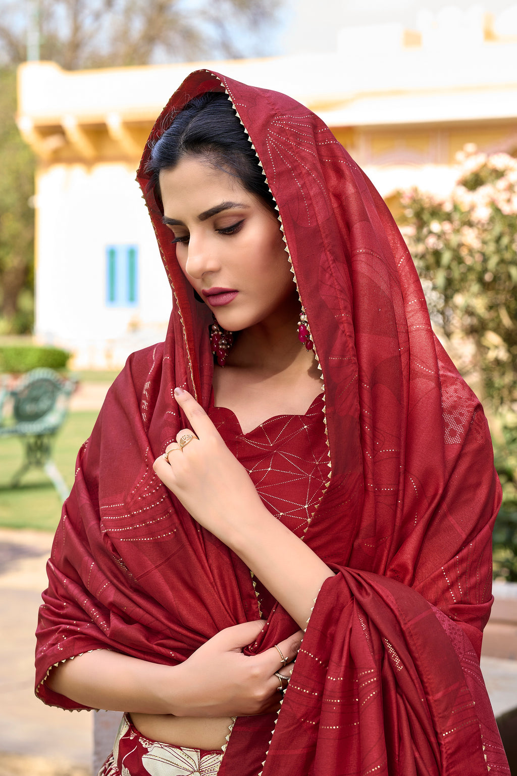 Majestic Sapphire Lehenga Ensemble