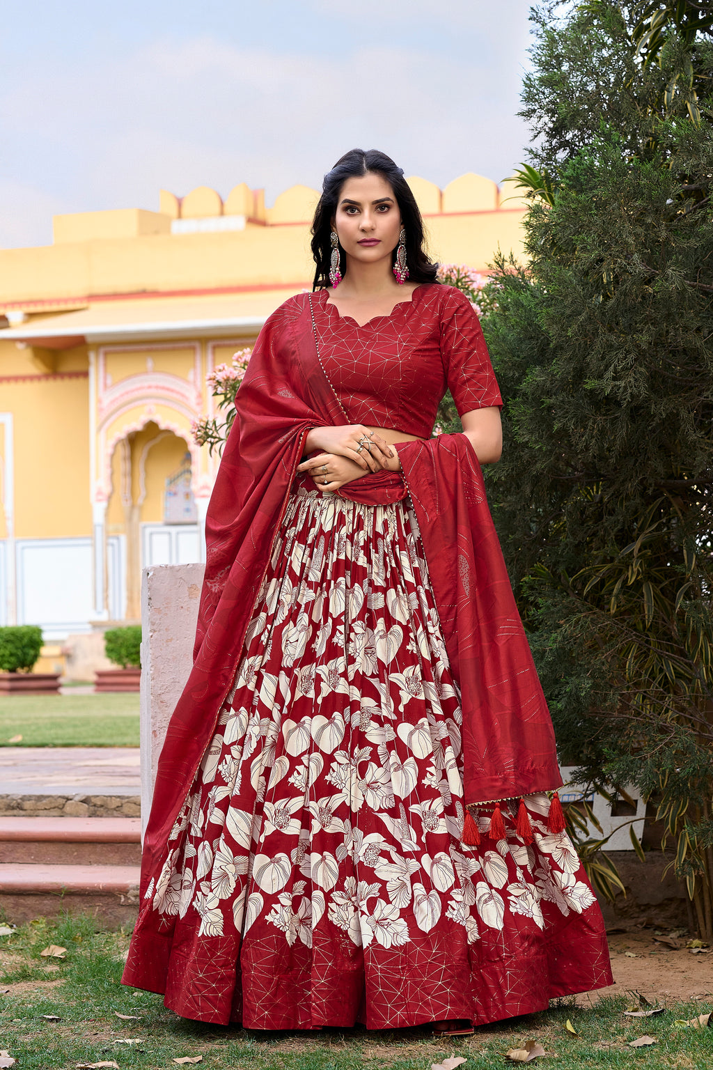 Majestic Sapphire Lehenga Ensemble