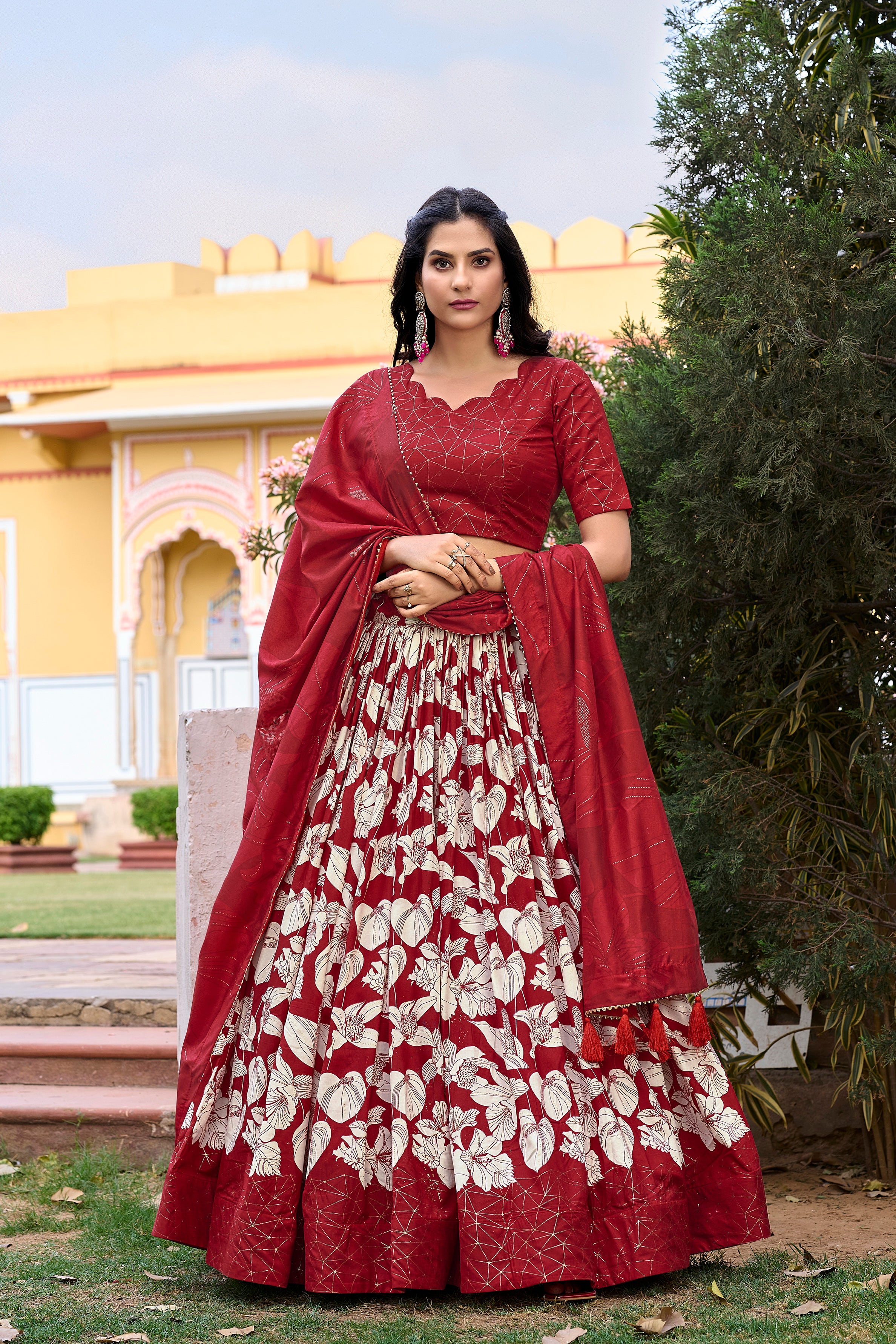 Majestic Sapphire Lehenga Ensemble