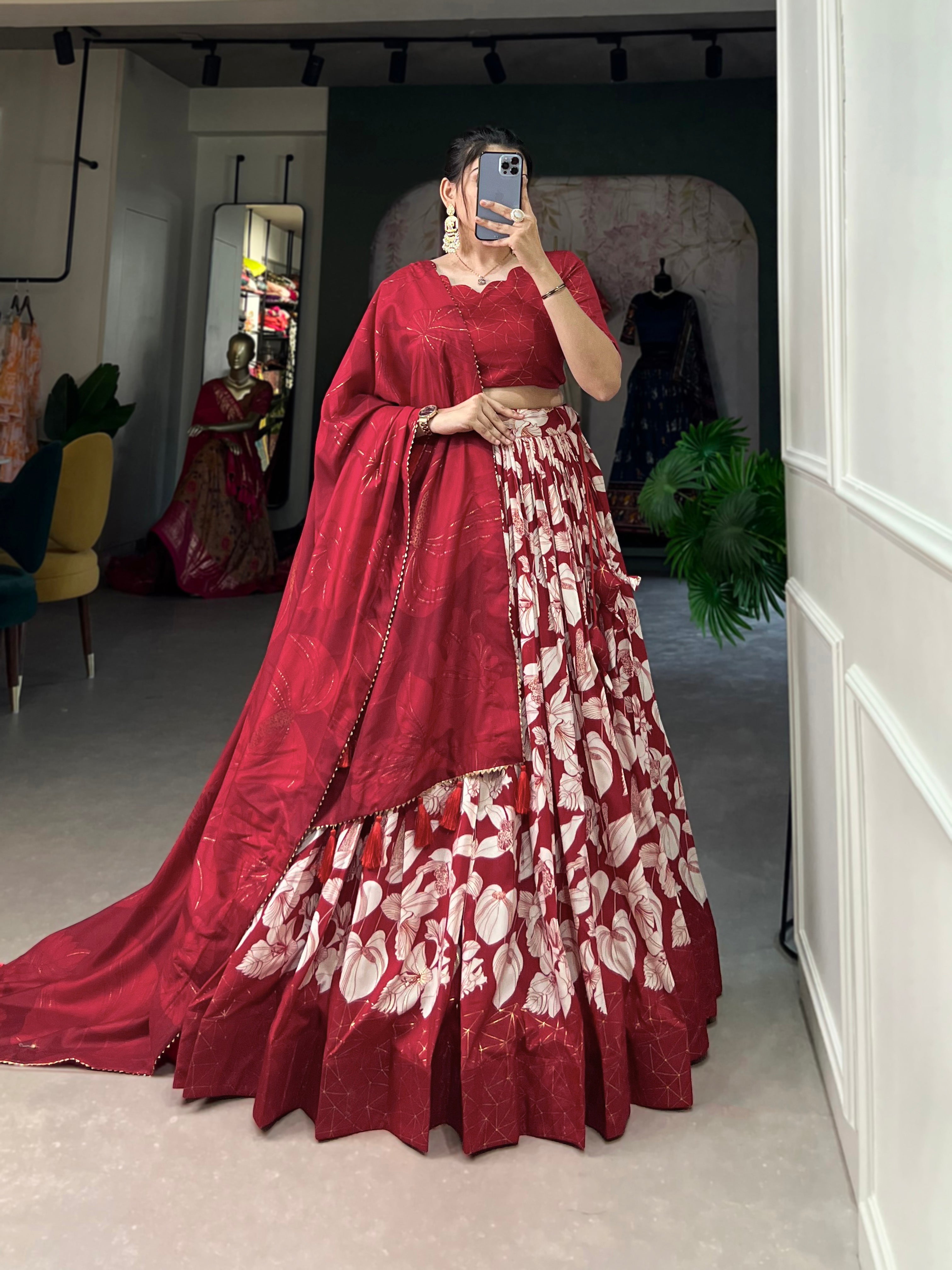 Majestic Sapphire Lehenga Ensemble