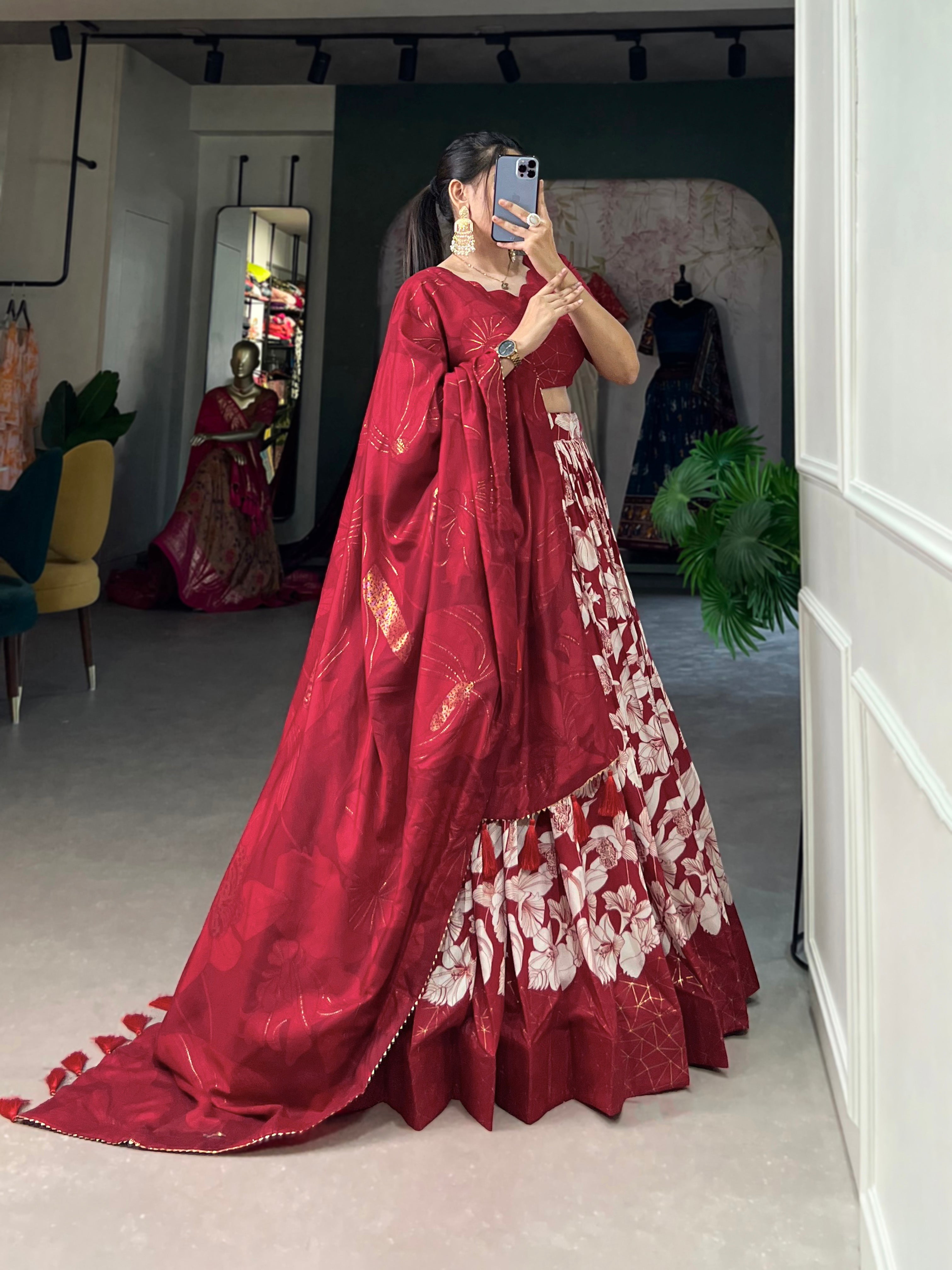 Majestic Sapphire Lehenga Ensemble