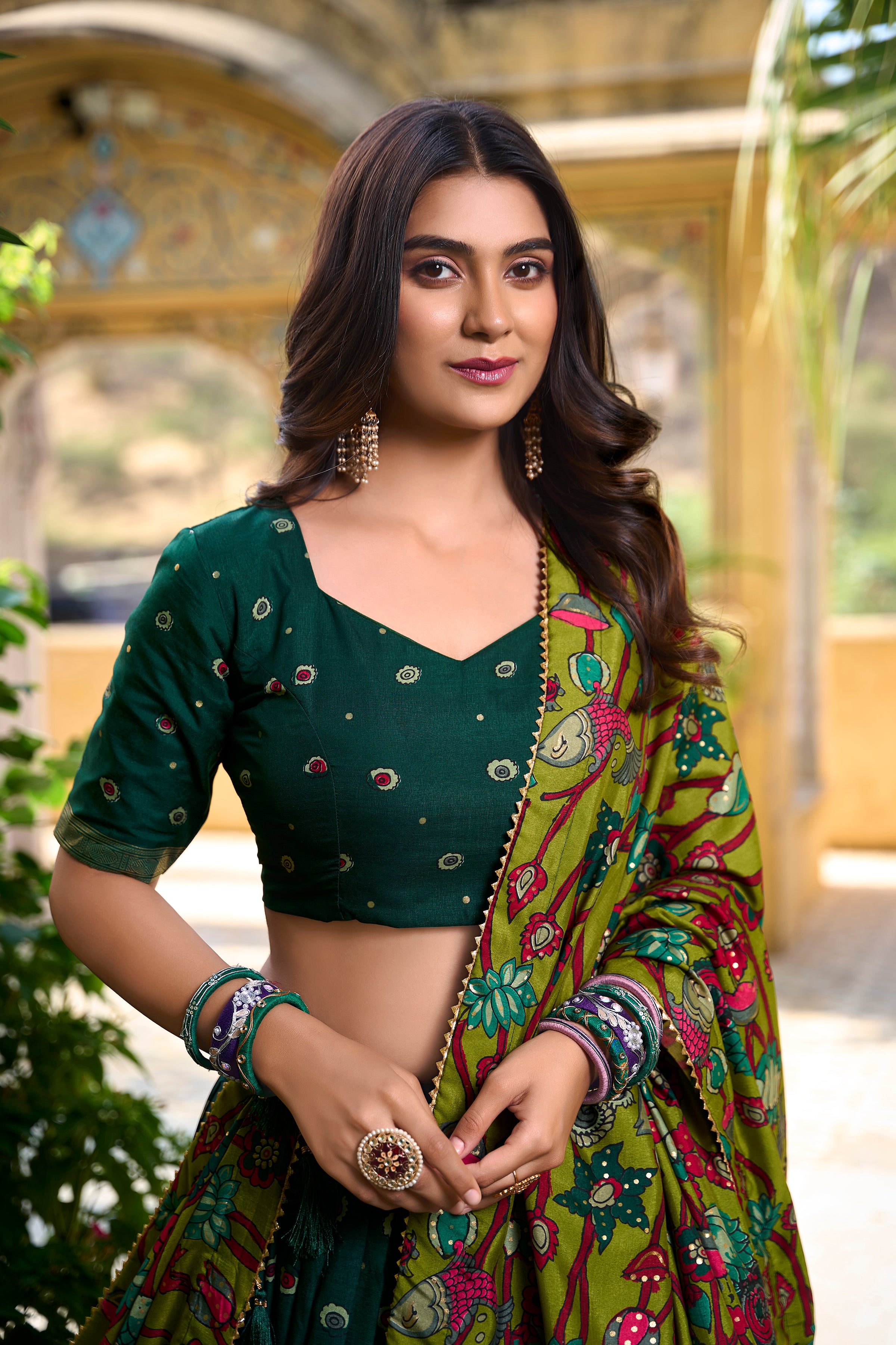 Regal Lehenga with Handcrafted Elephant & Motifs