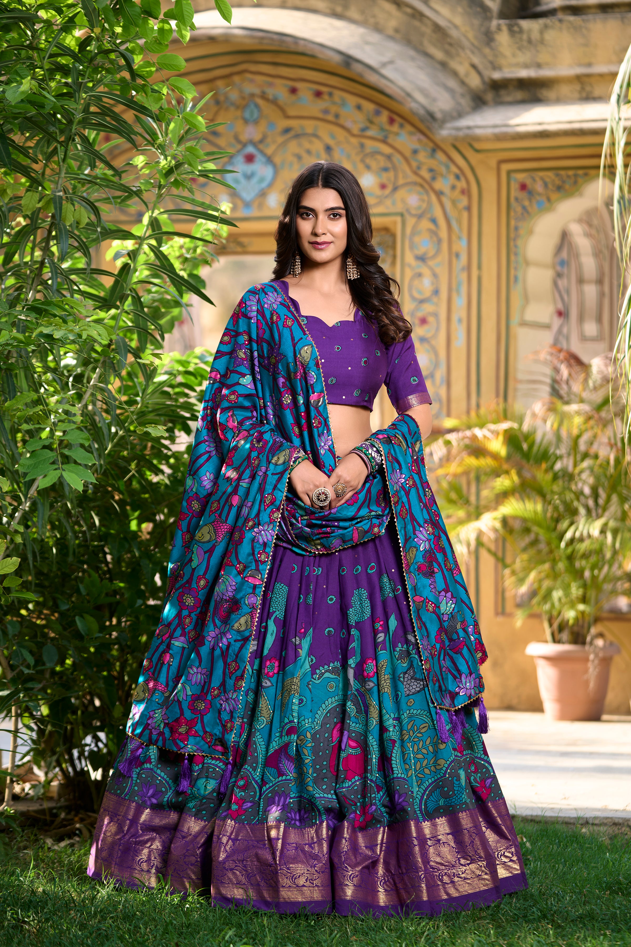 Regal Lehenga with Handcrafted Elephant & Motifs