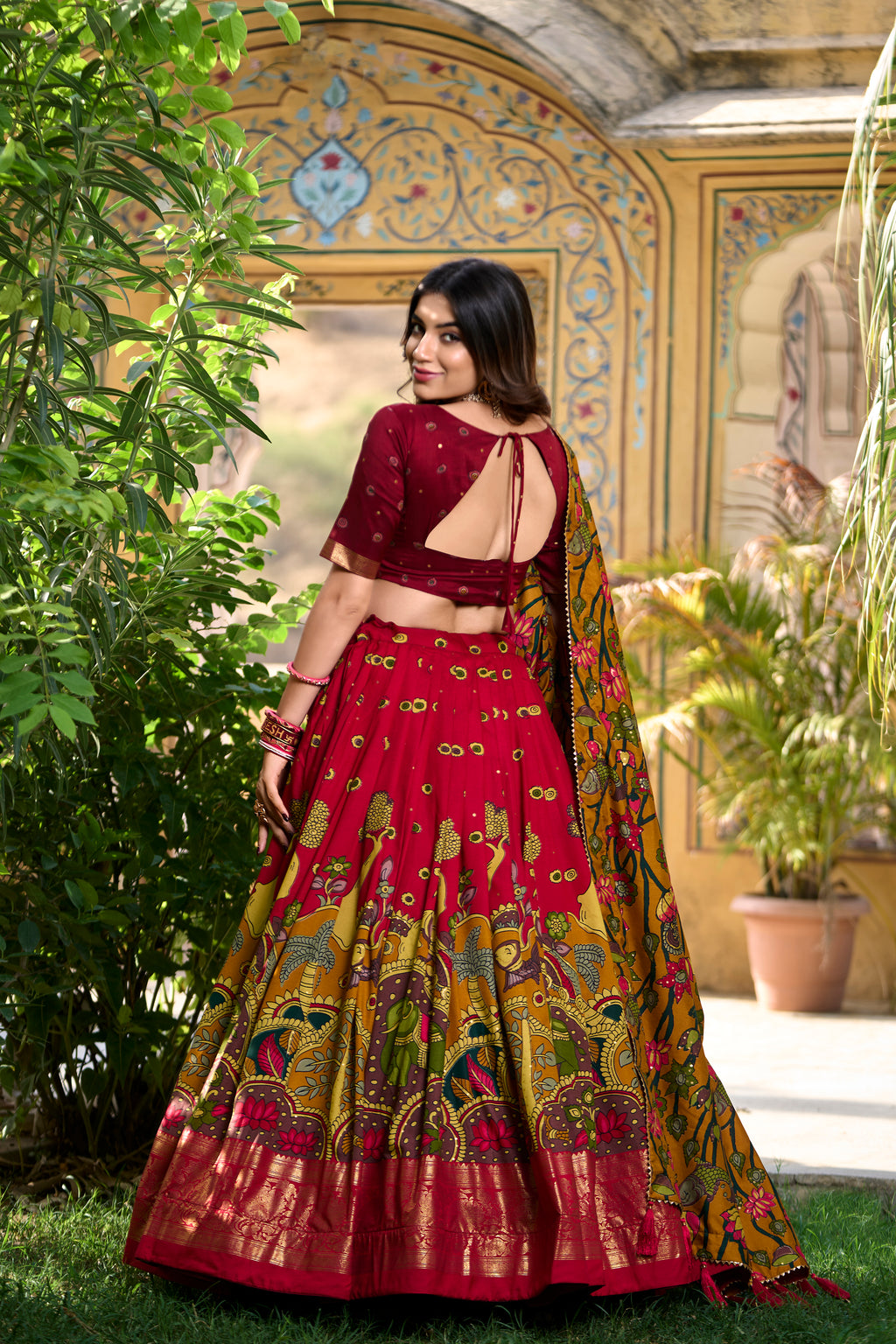 Regal Lehenga with Handcrafted Elephant & Motifs