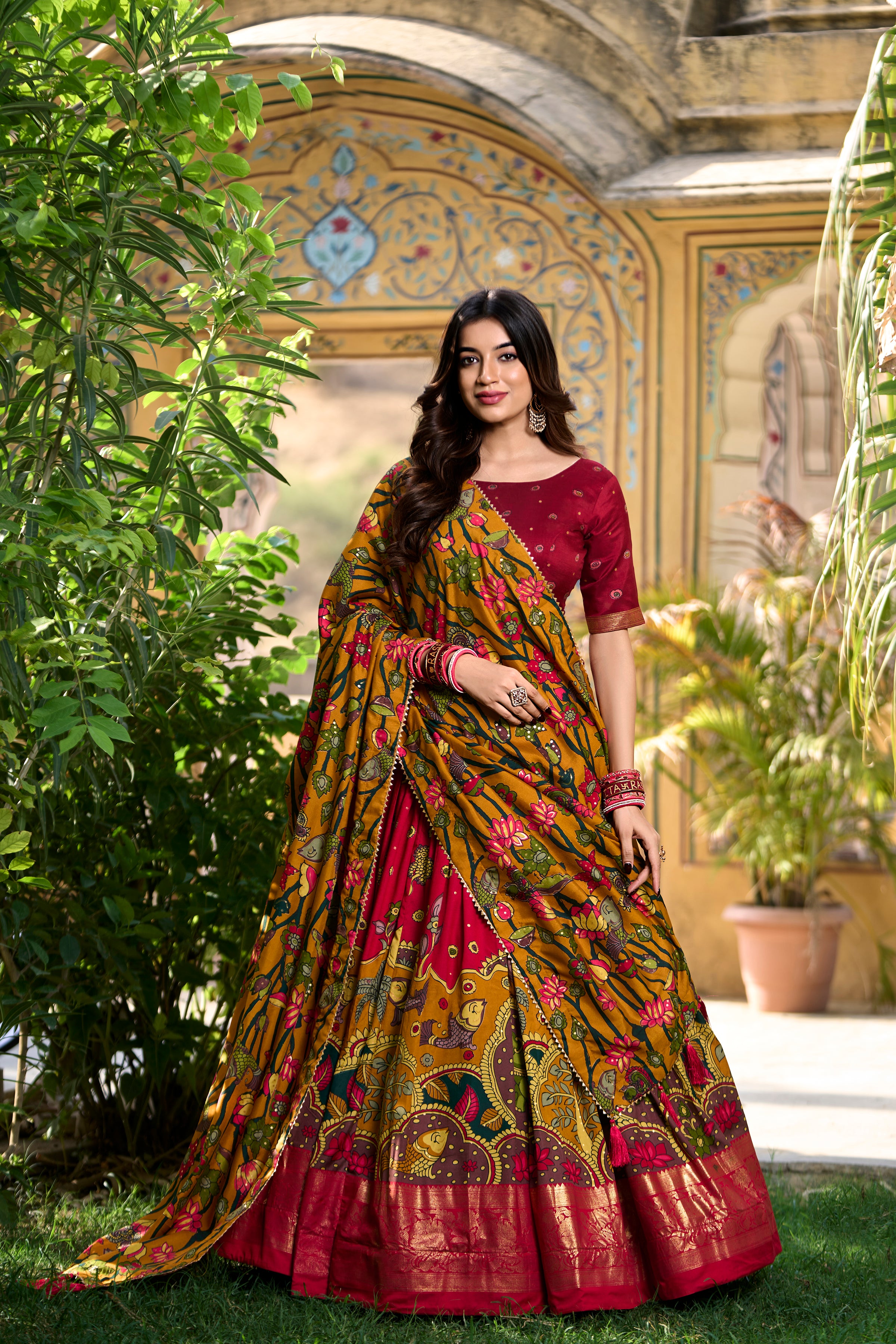 Regal Lehenga with Handcrafted Elephant & Motifs
