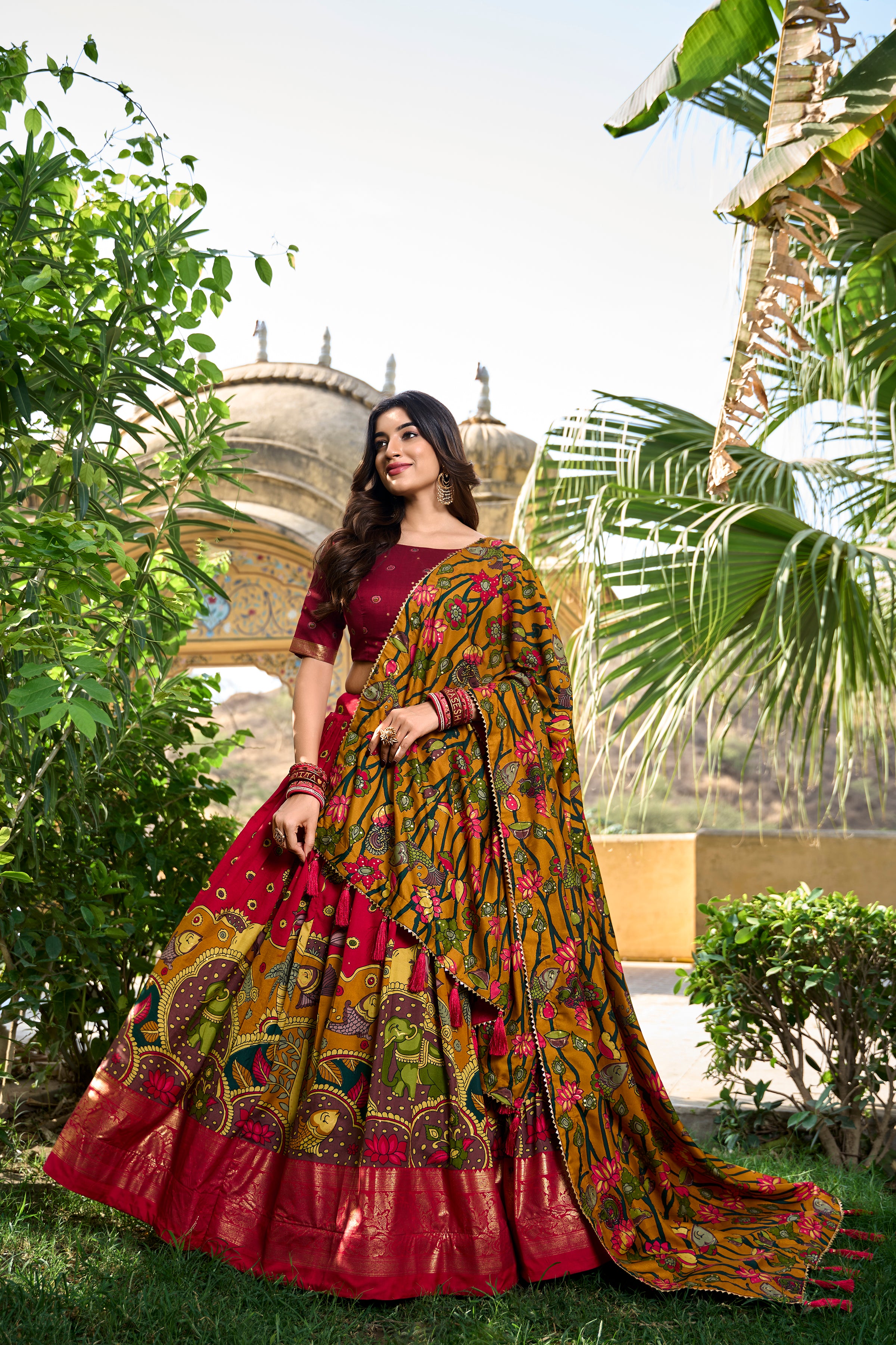 Regal Lehenga with Handcrafted Elephant & Motifs