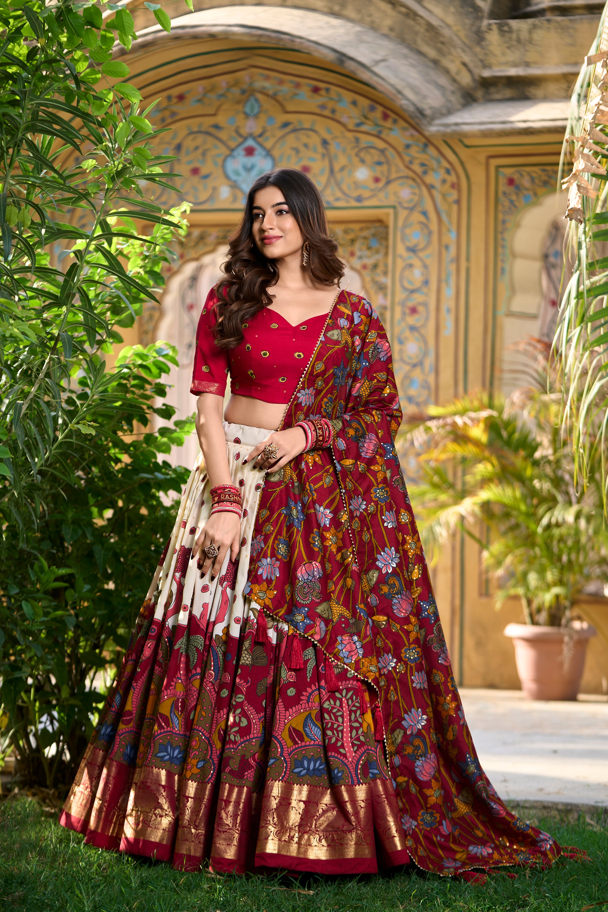 Regal Lehenga with Handcrafted Elephant & Motifs