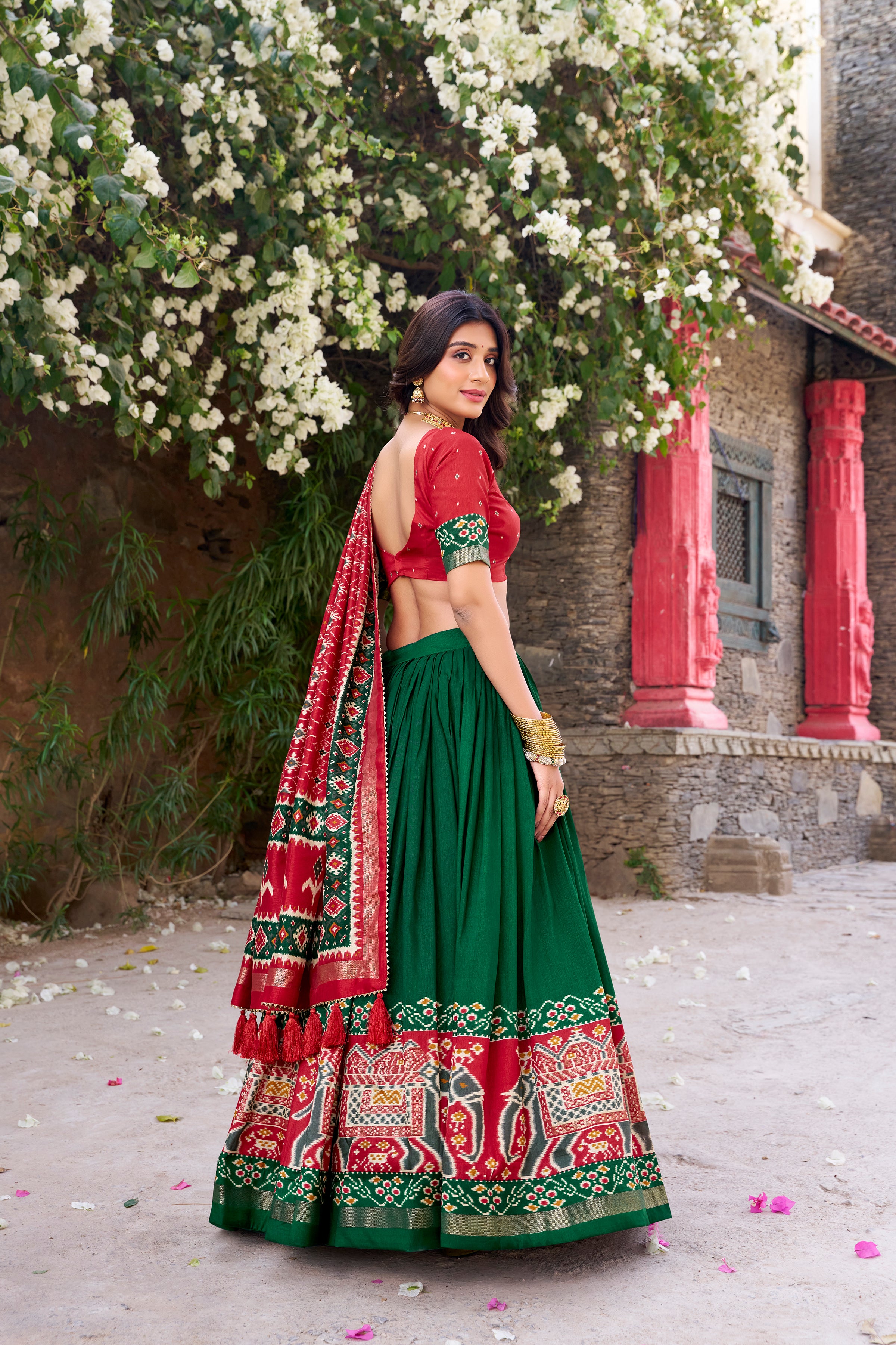 Elegant Lehenga with Traditional Motifs