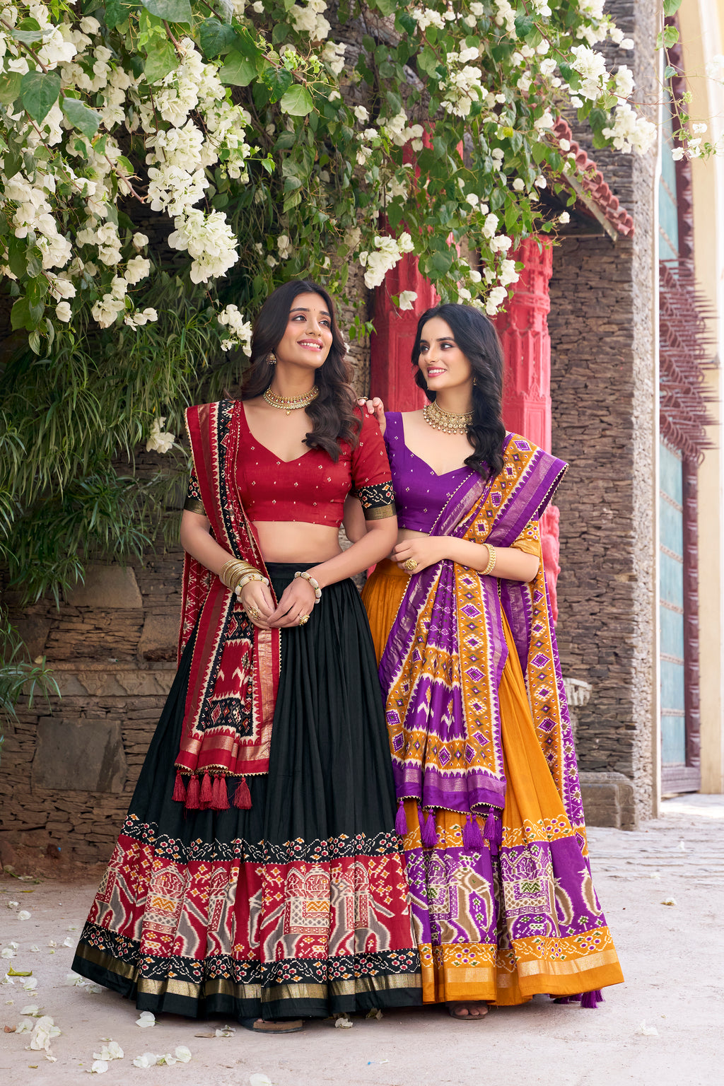Elegant Lehenga with Traditional Motifs