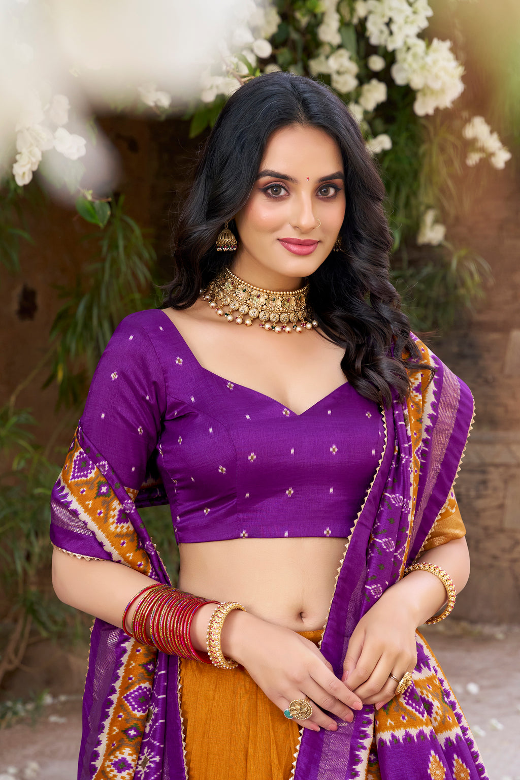 Elegant Lehenga with Traditional Motifs