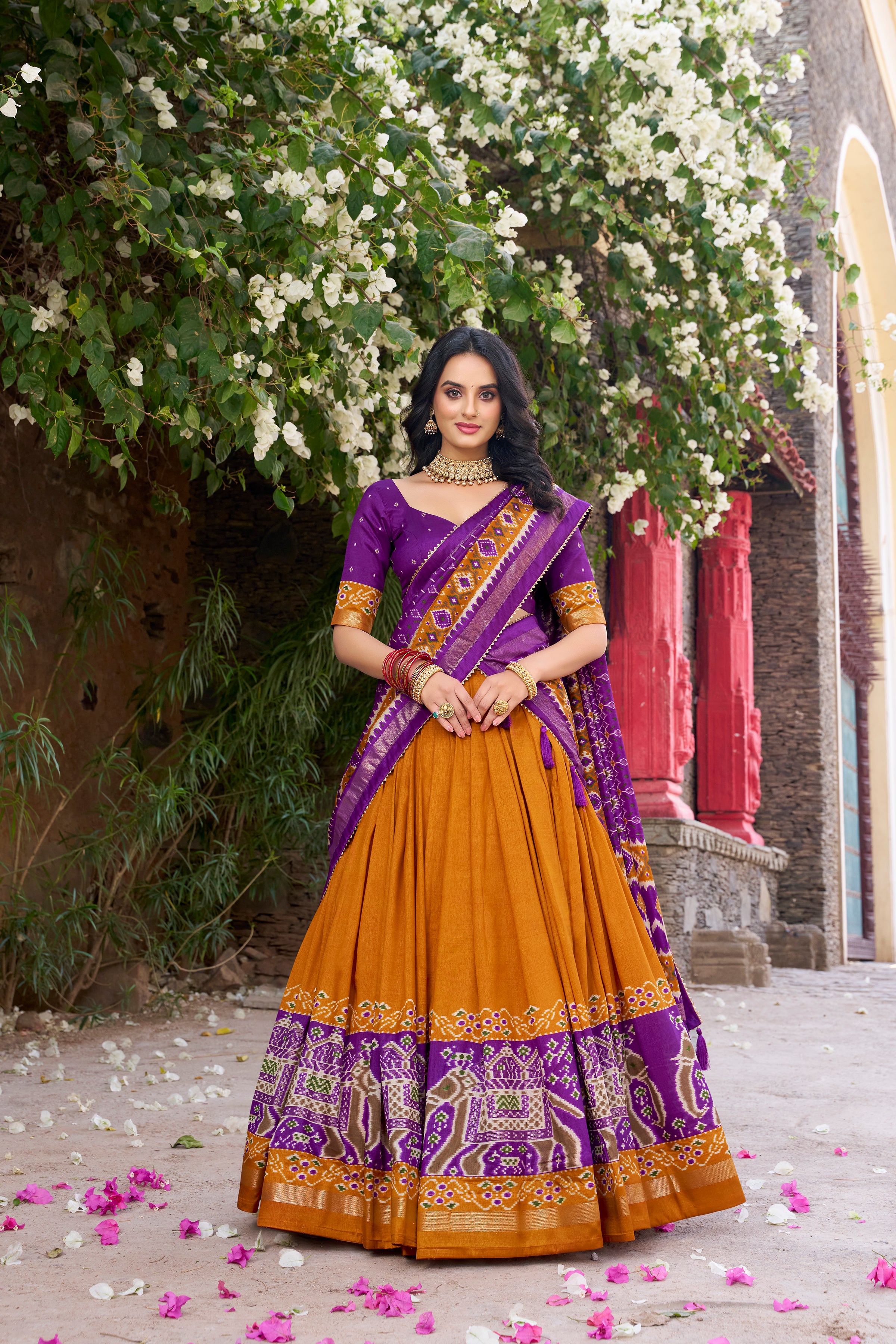 Elegant Lehenga with Traditional Motifs