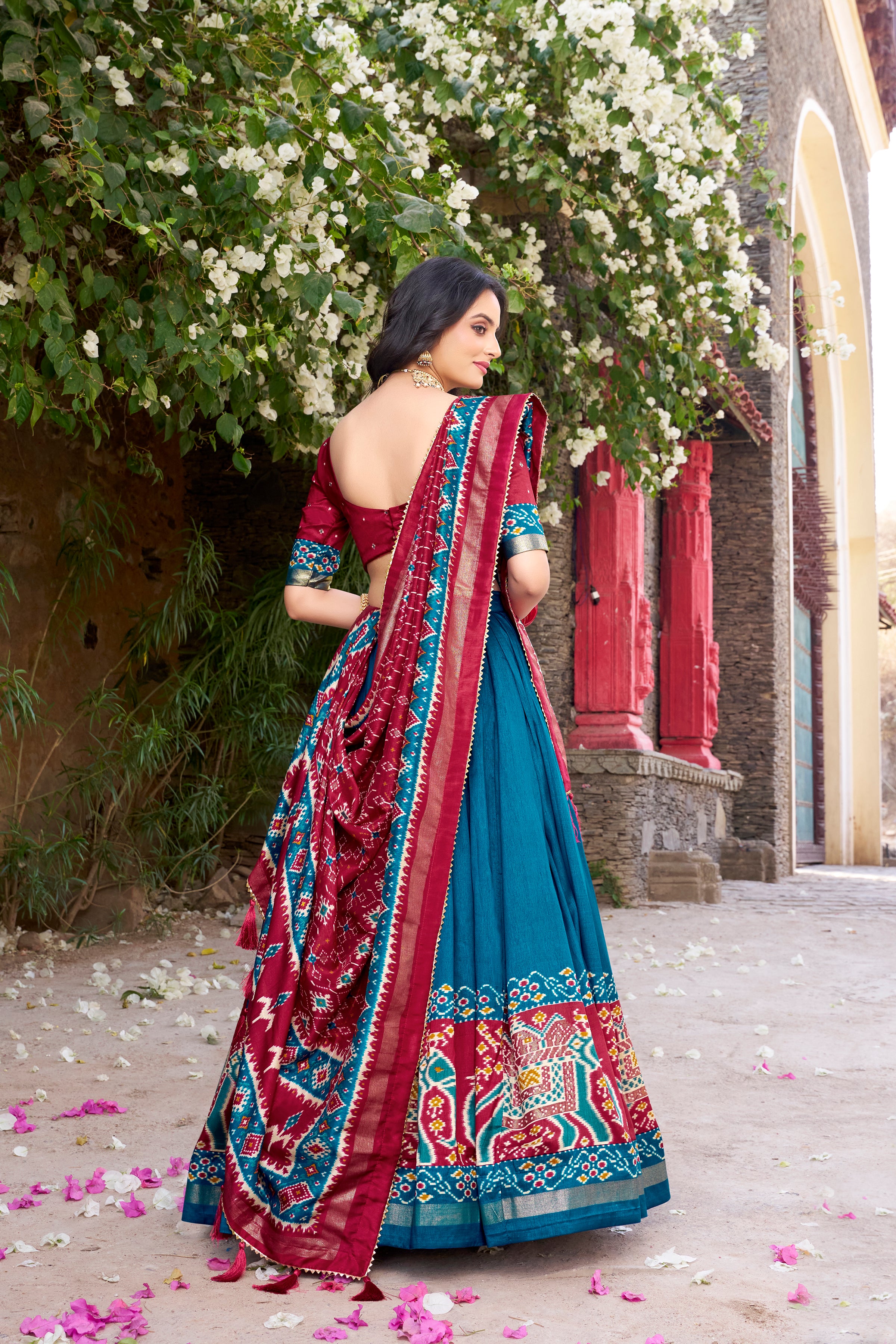 Elegant Lehenga with Traditional Motifs