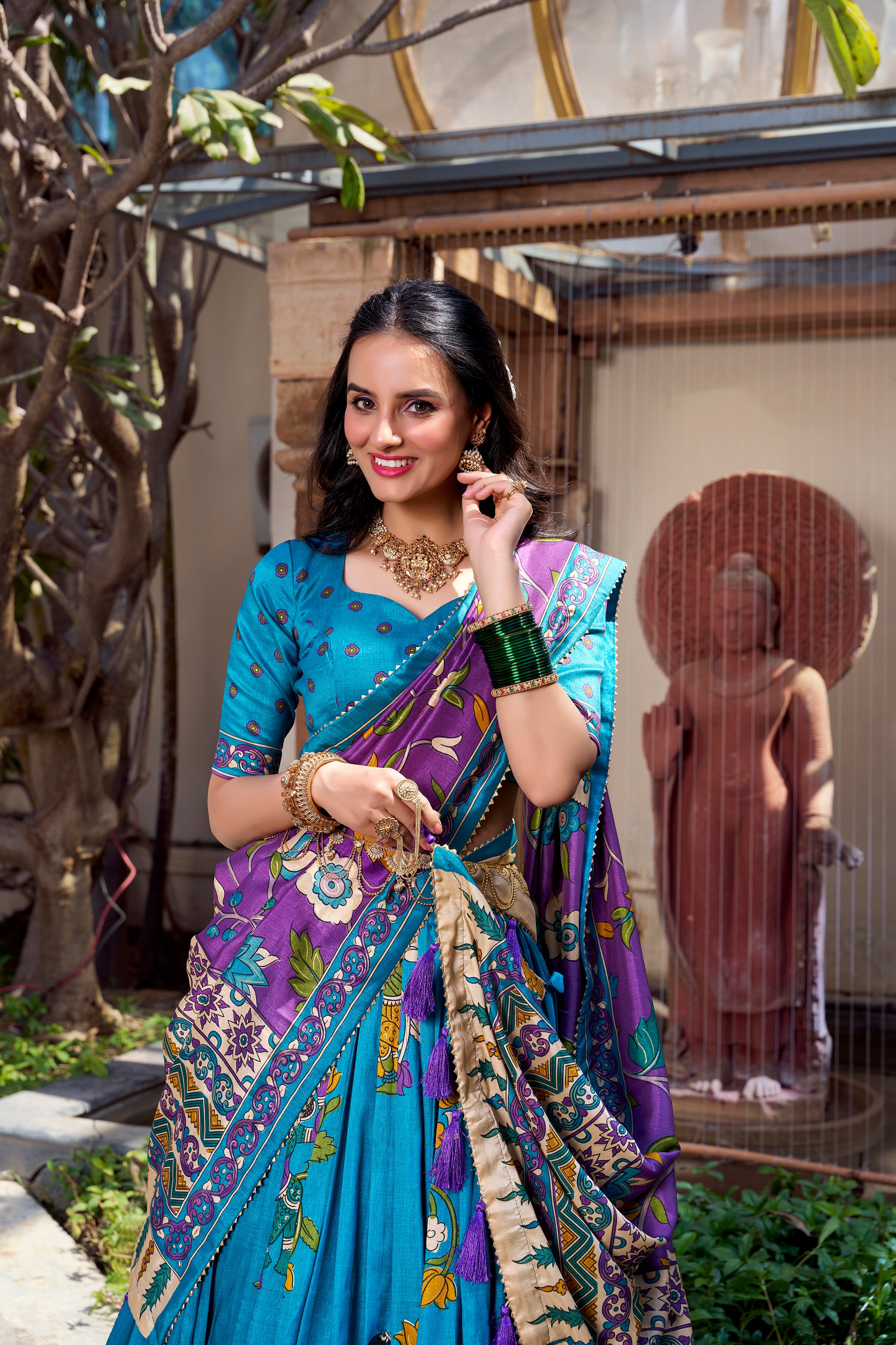 Royal Heritage Handcrafted Embroidered Lehenga Set