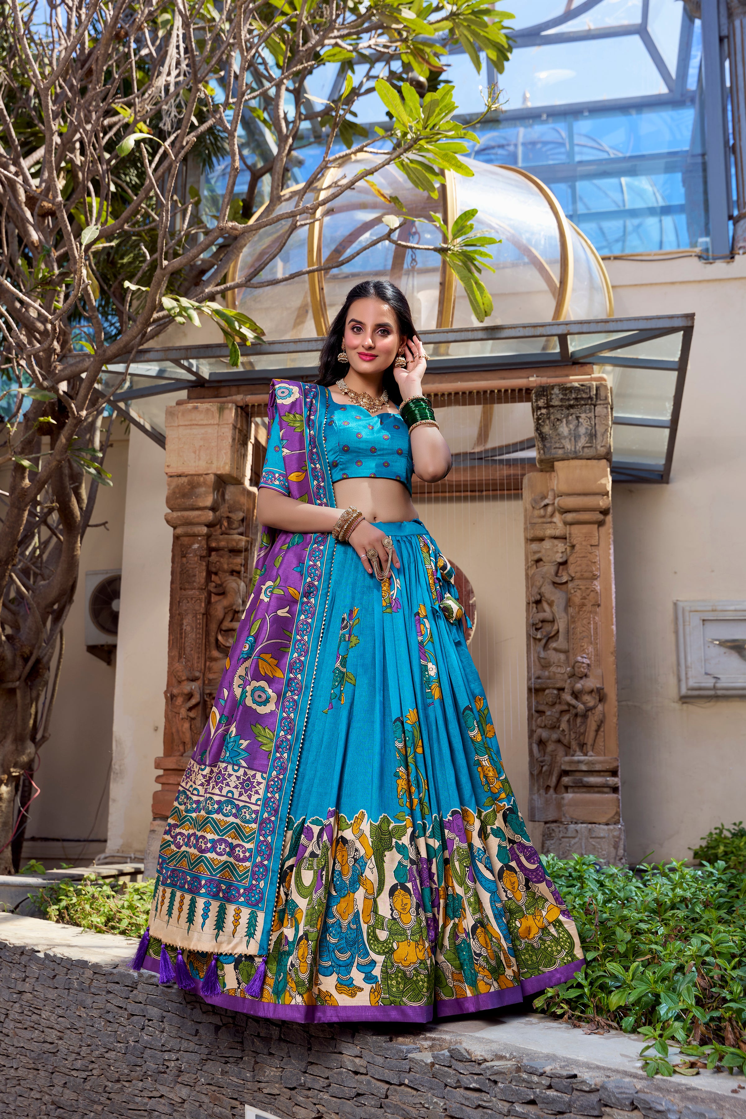 Royal Heritage Handcrafted Embroidered Lehenga Set