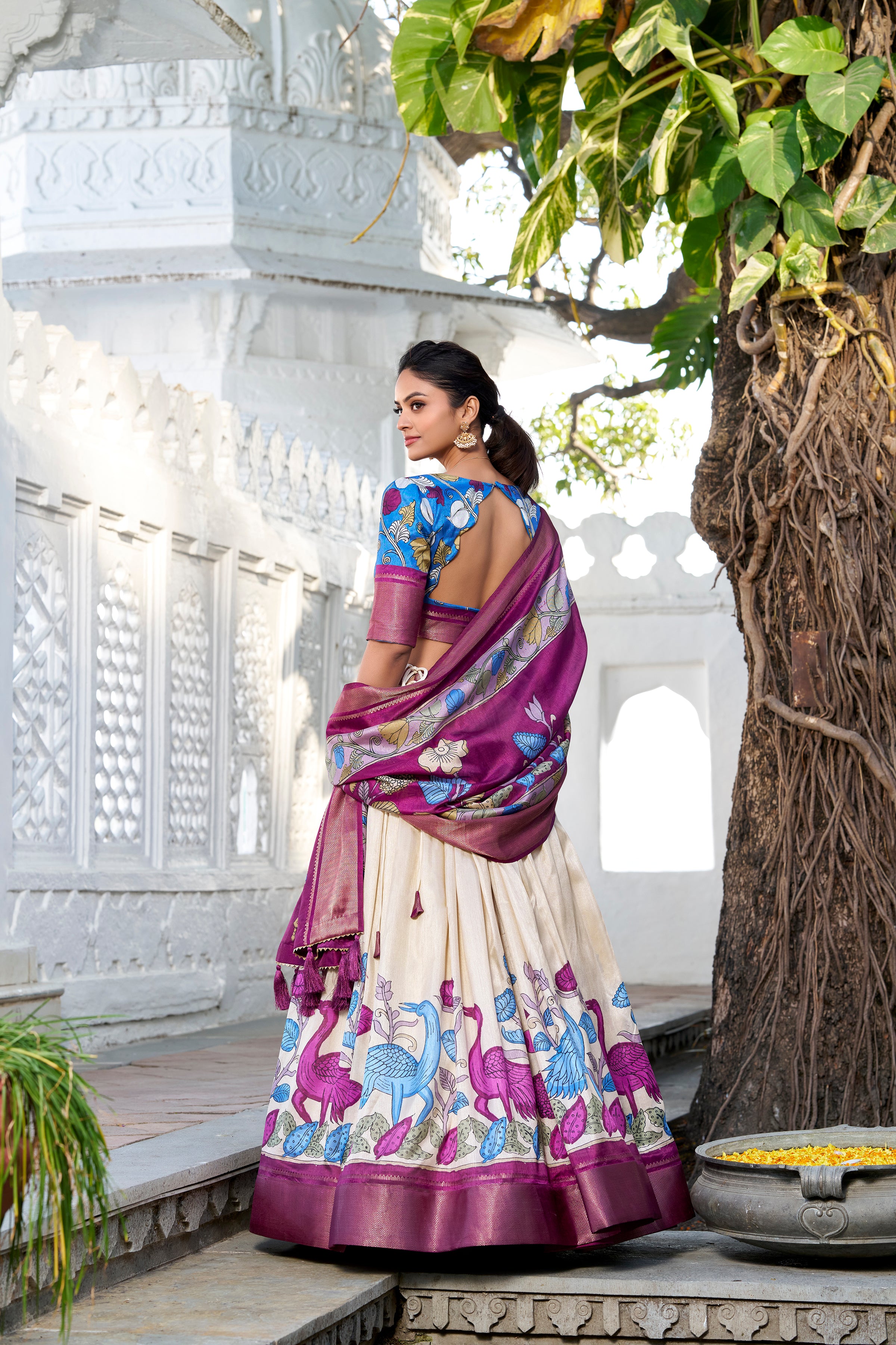 Elegant Traditional Indian Attire with Handcrafted Embroidery