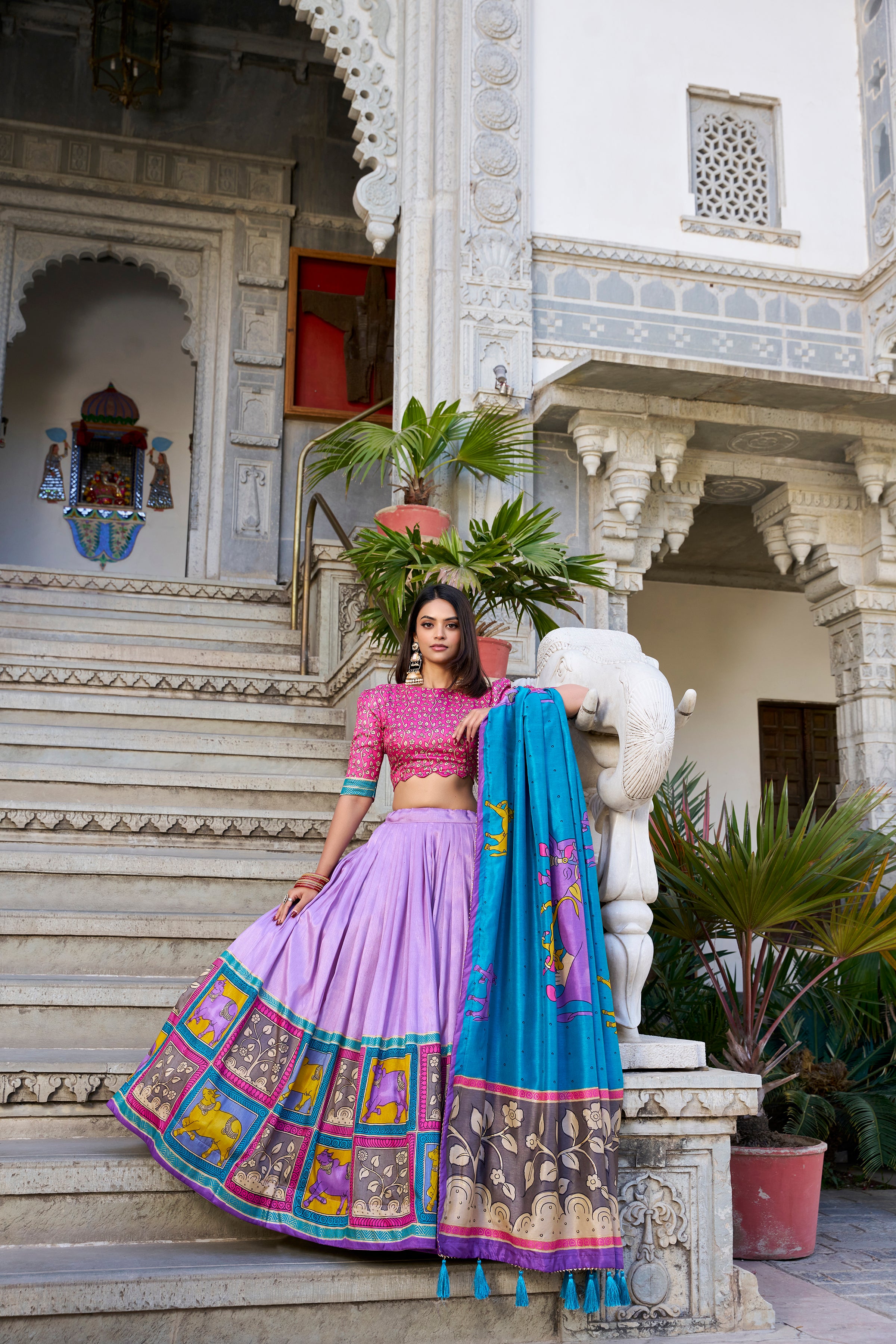 Regal Grace in Vibrant Lehenga