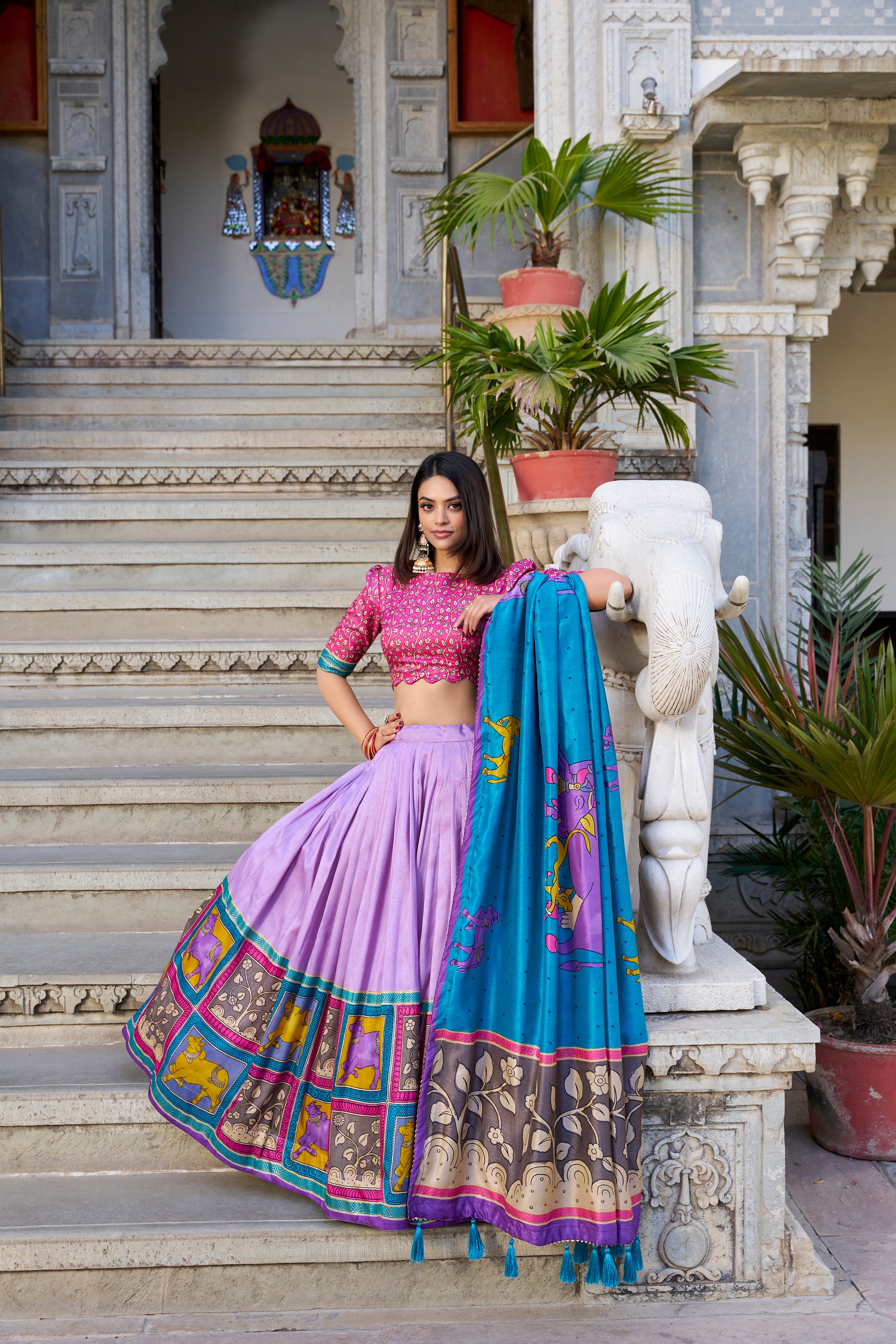 Regal Grace in Vibrant Lehenga