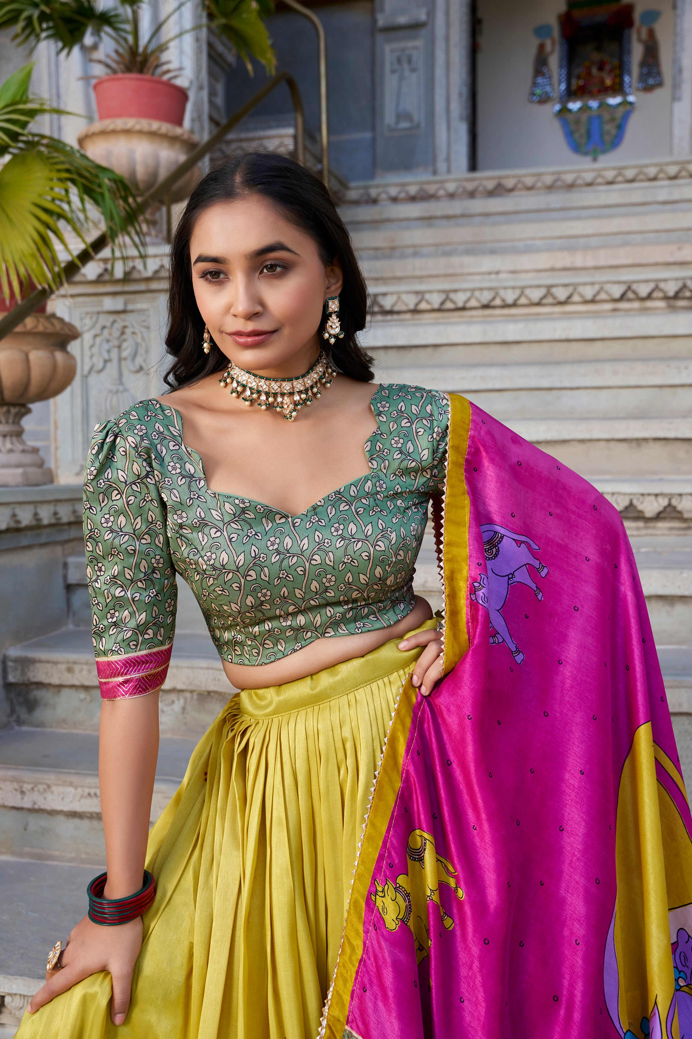 Regal Grace in Vibrant Lehenga