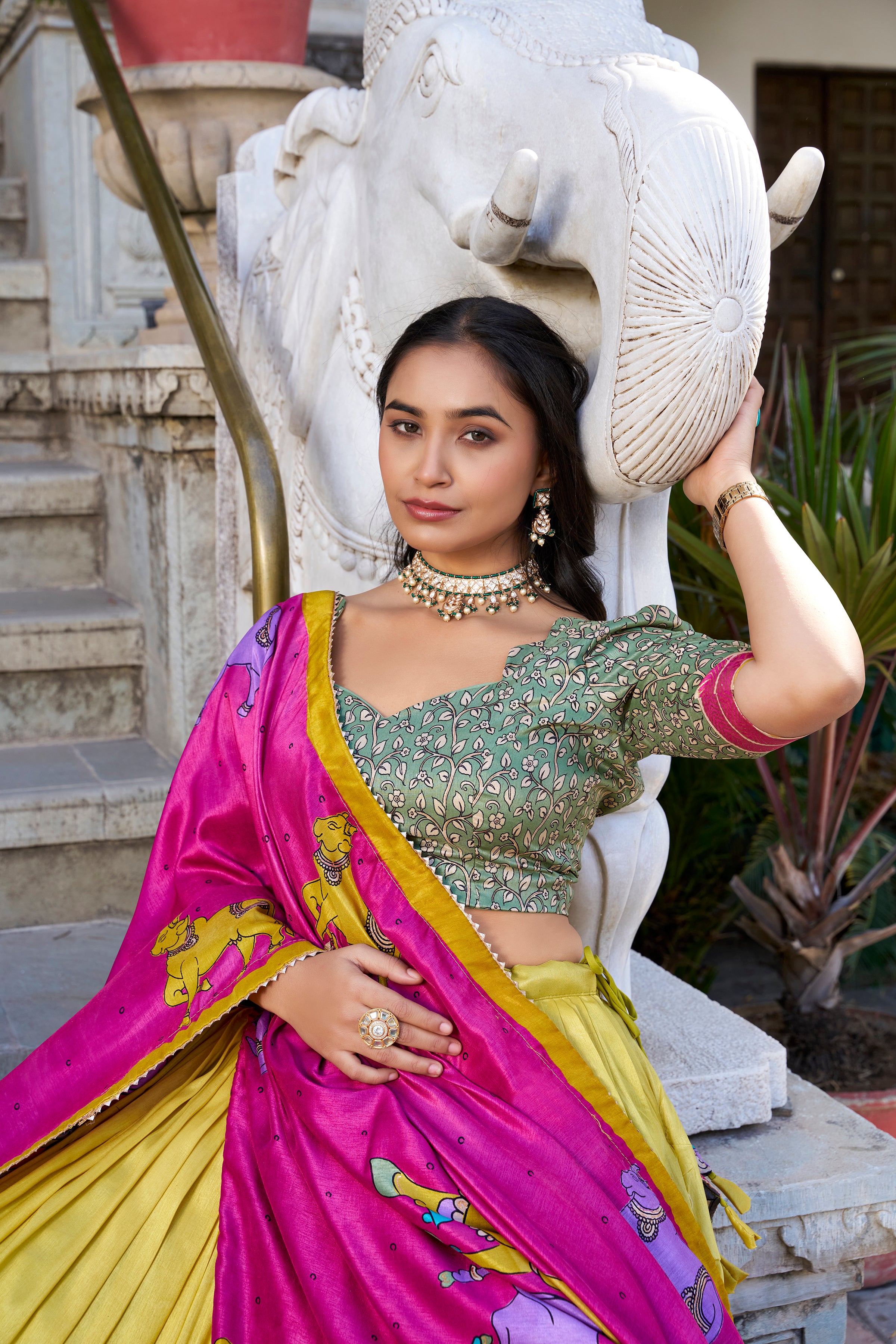 Regal Grace in Vibrant Lehenga