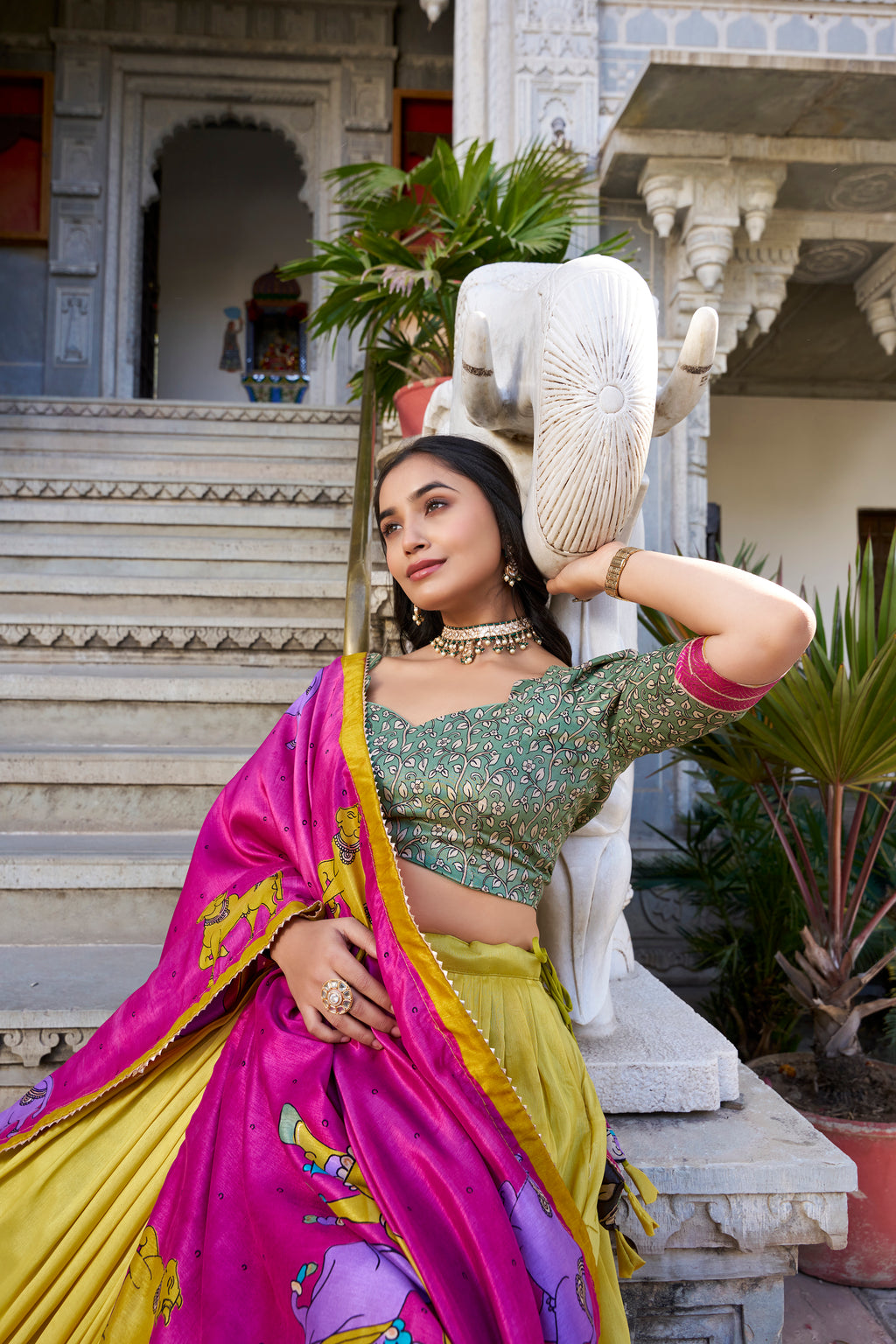 Regal Grace in Vibrant Lehenga