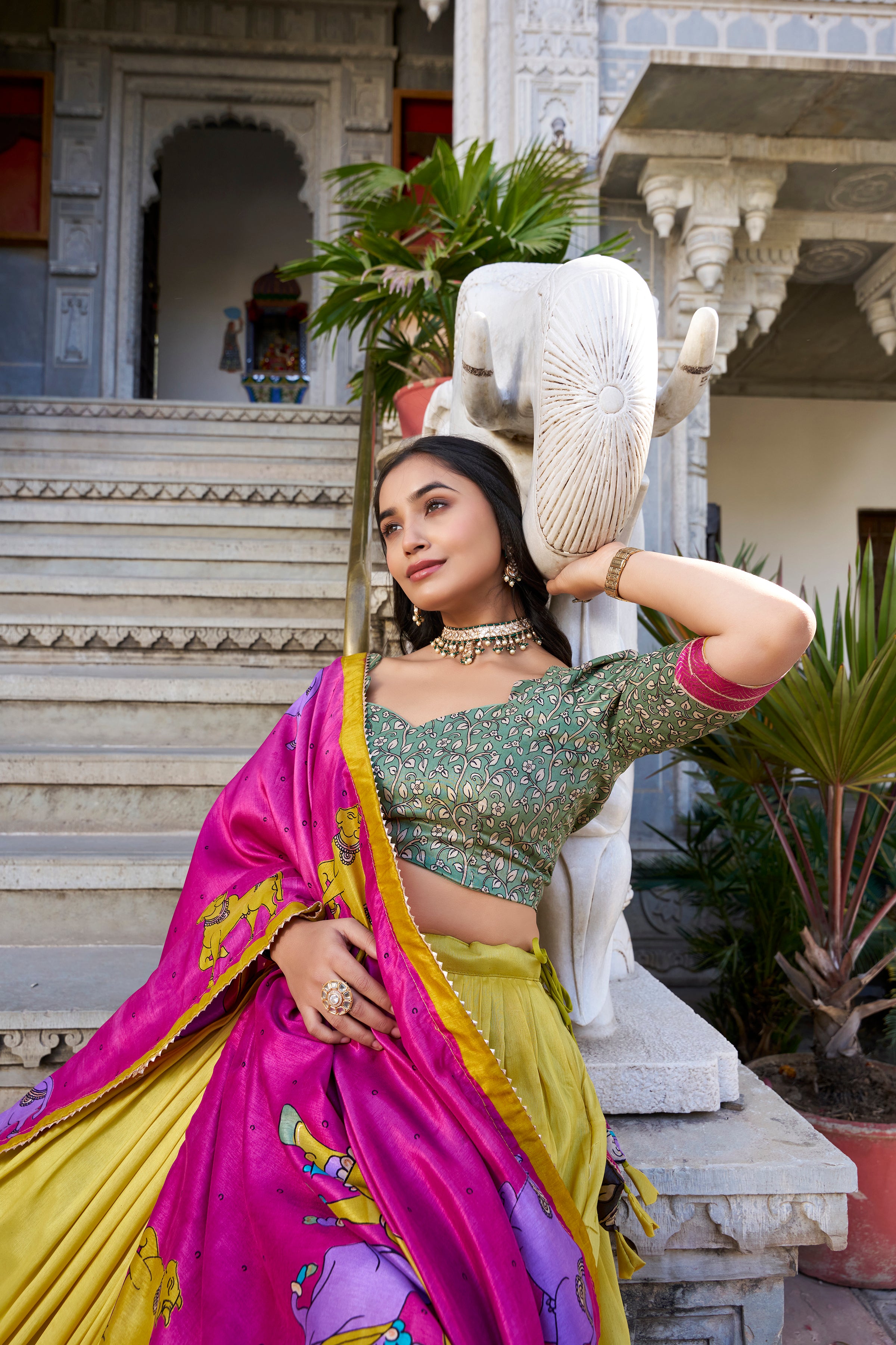Regal Grace in Vibrant Lehenga