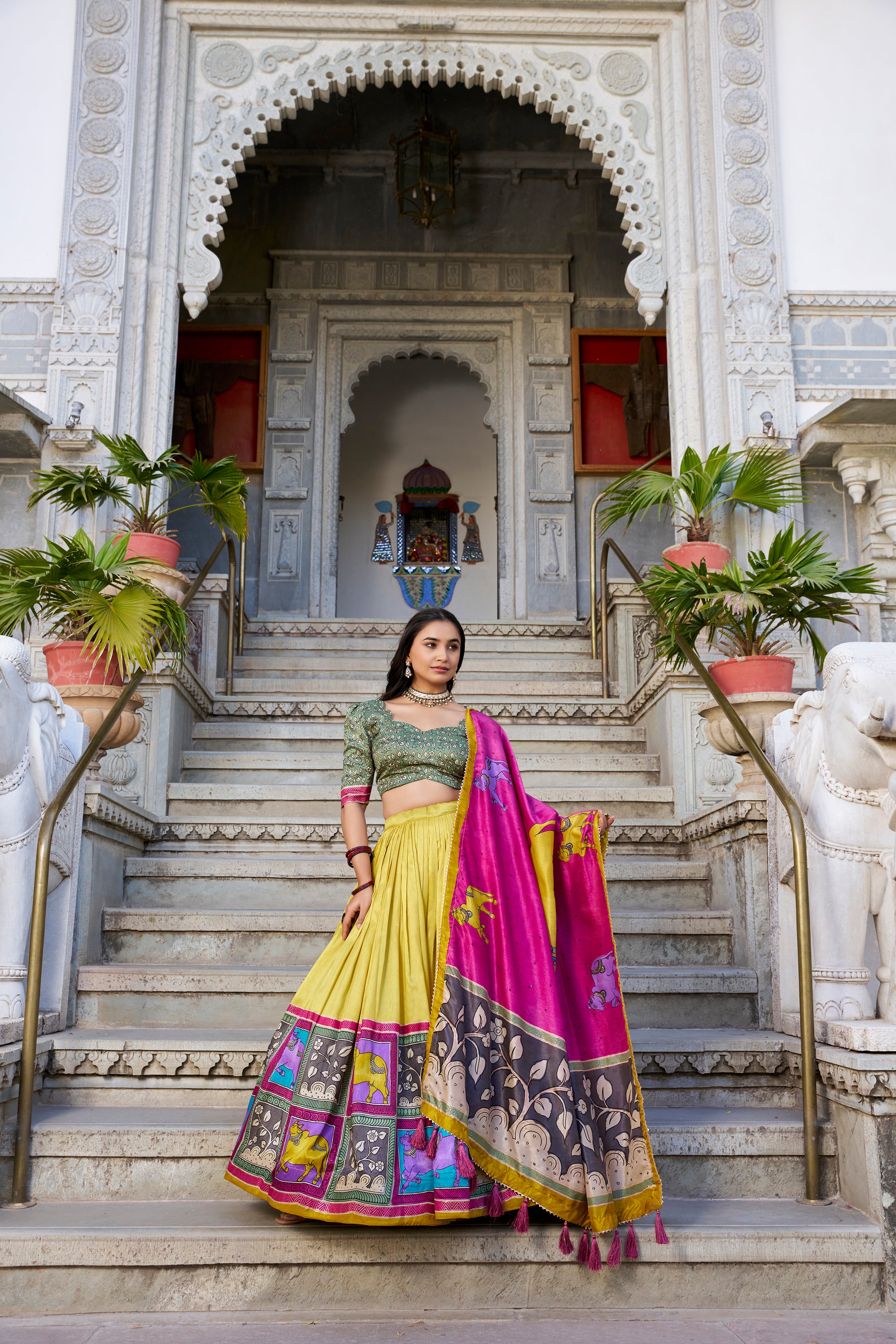 Regal Grace in Vibrant Lehenga
