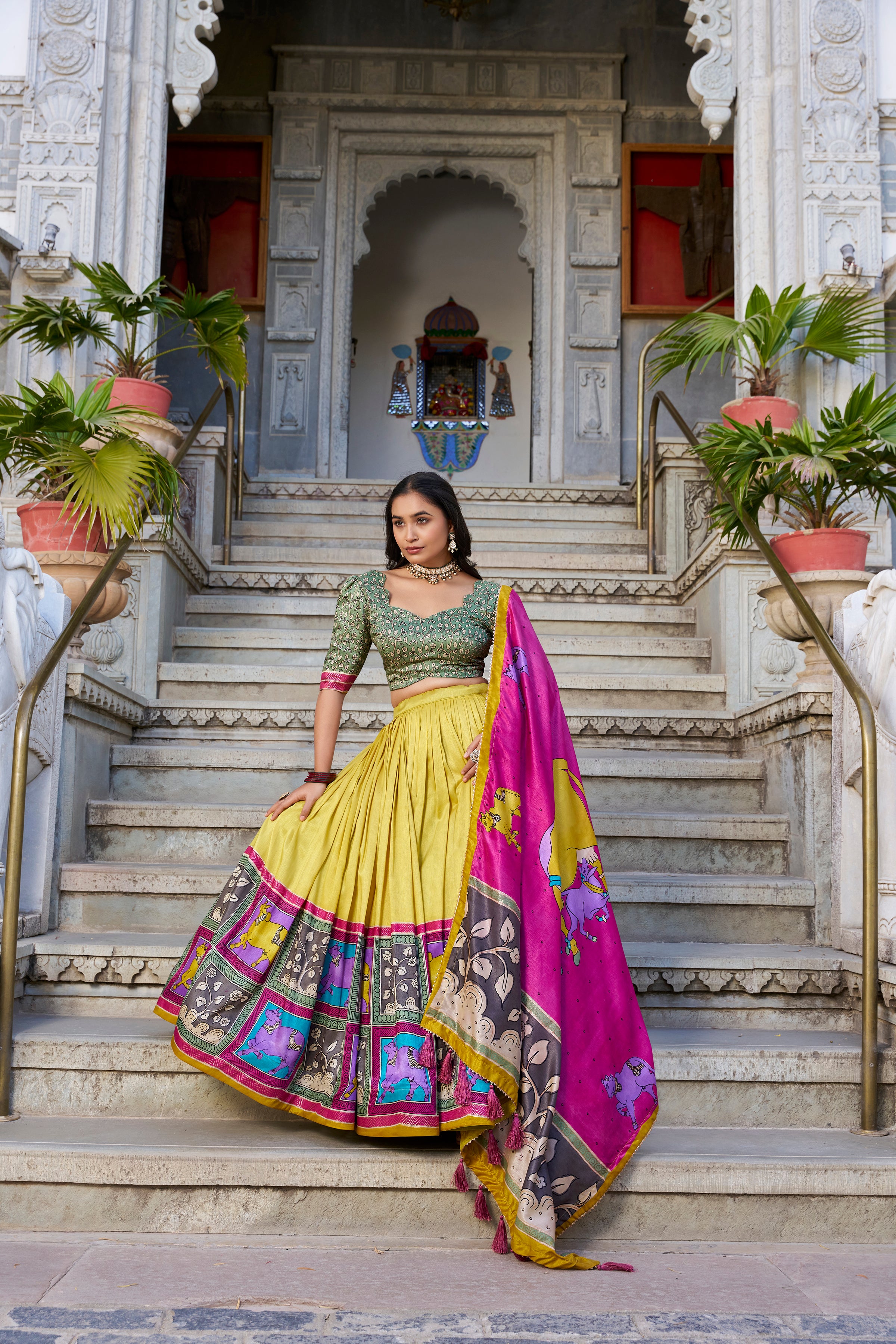 Regal Grace in Vibrant Lehenga