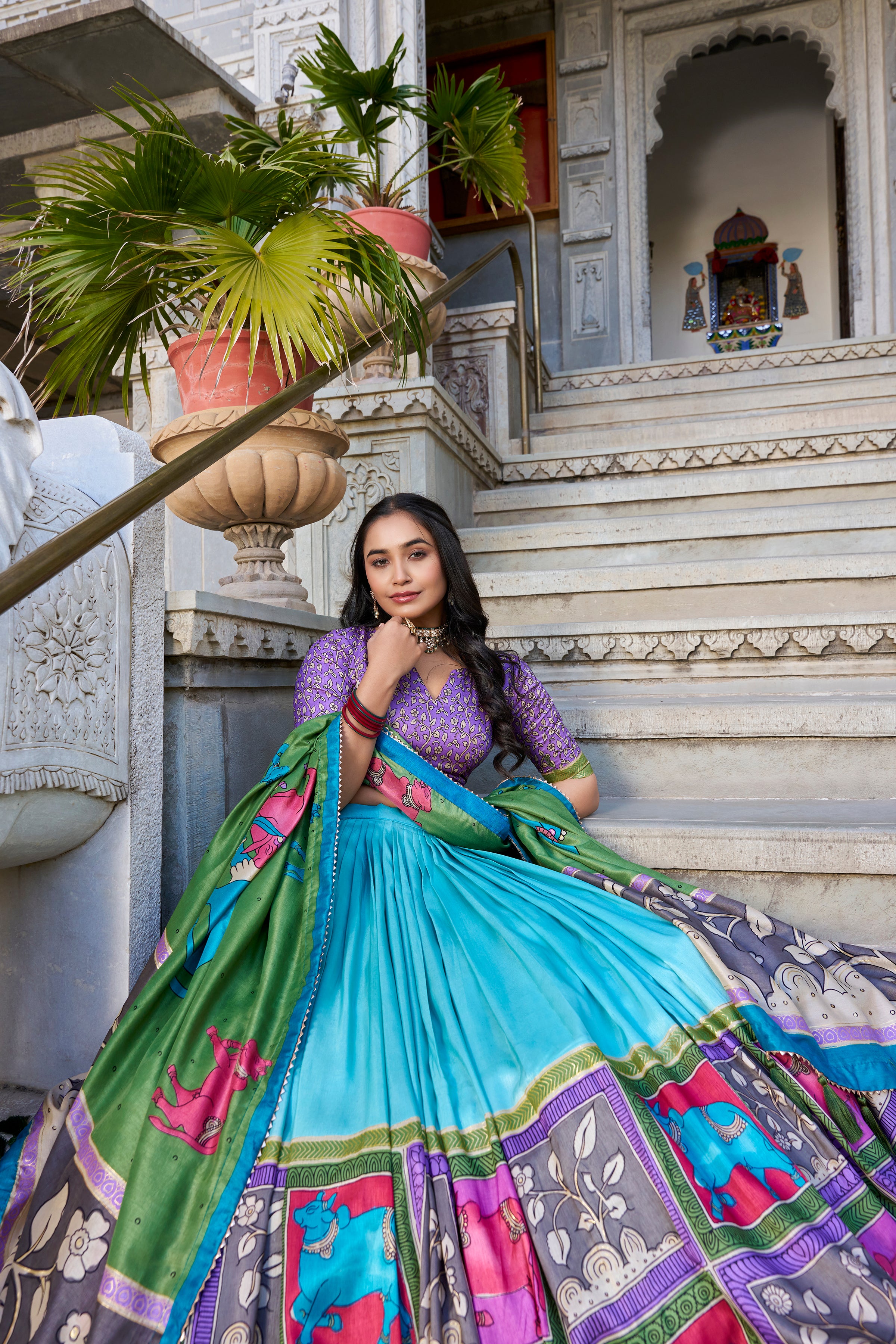 Regal Grace in Vibrant Lehenga