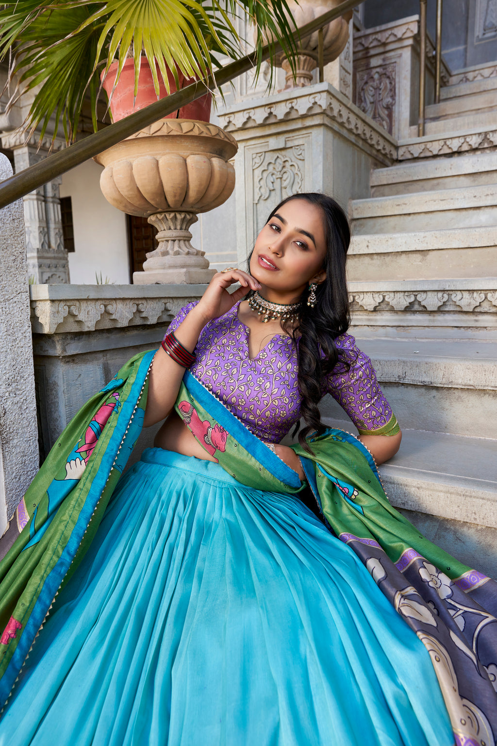 Regal Grace in Vibrant Lehenga