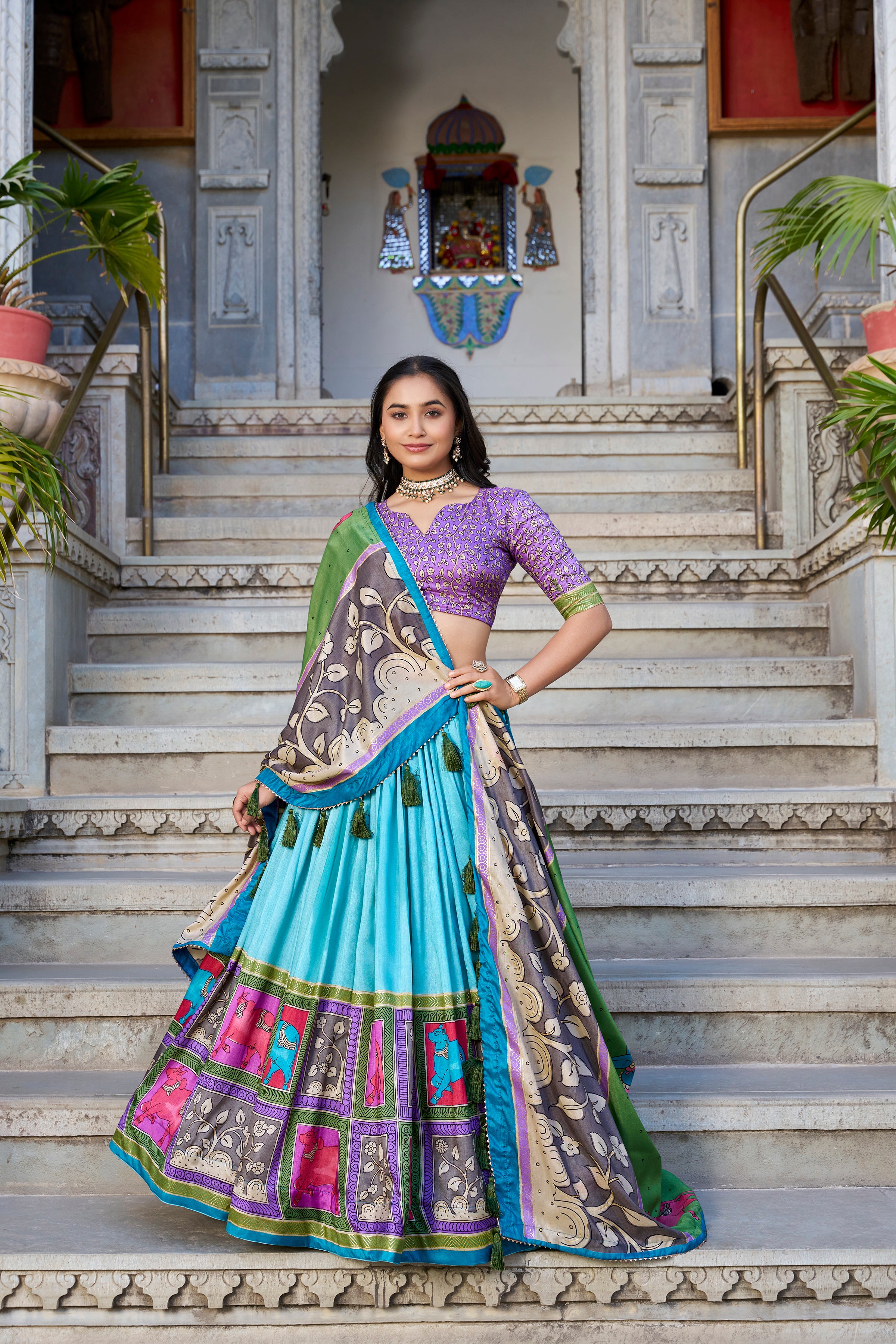 Regal Grace in Vibrant Lehenga