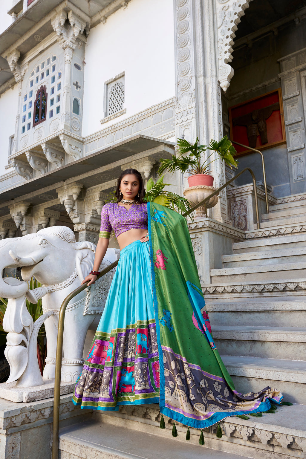 Regal Grace in Vibrant Lehenga
