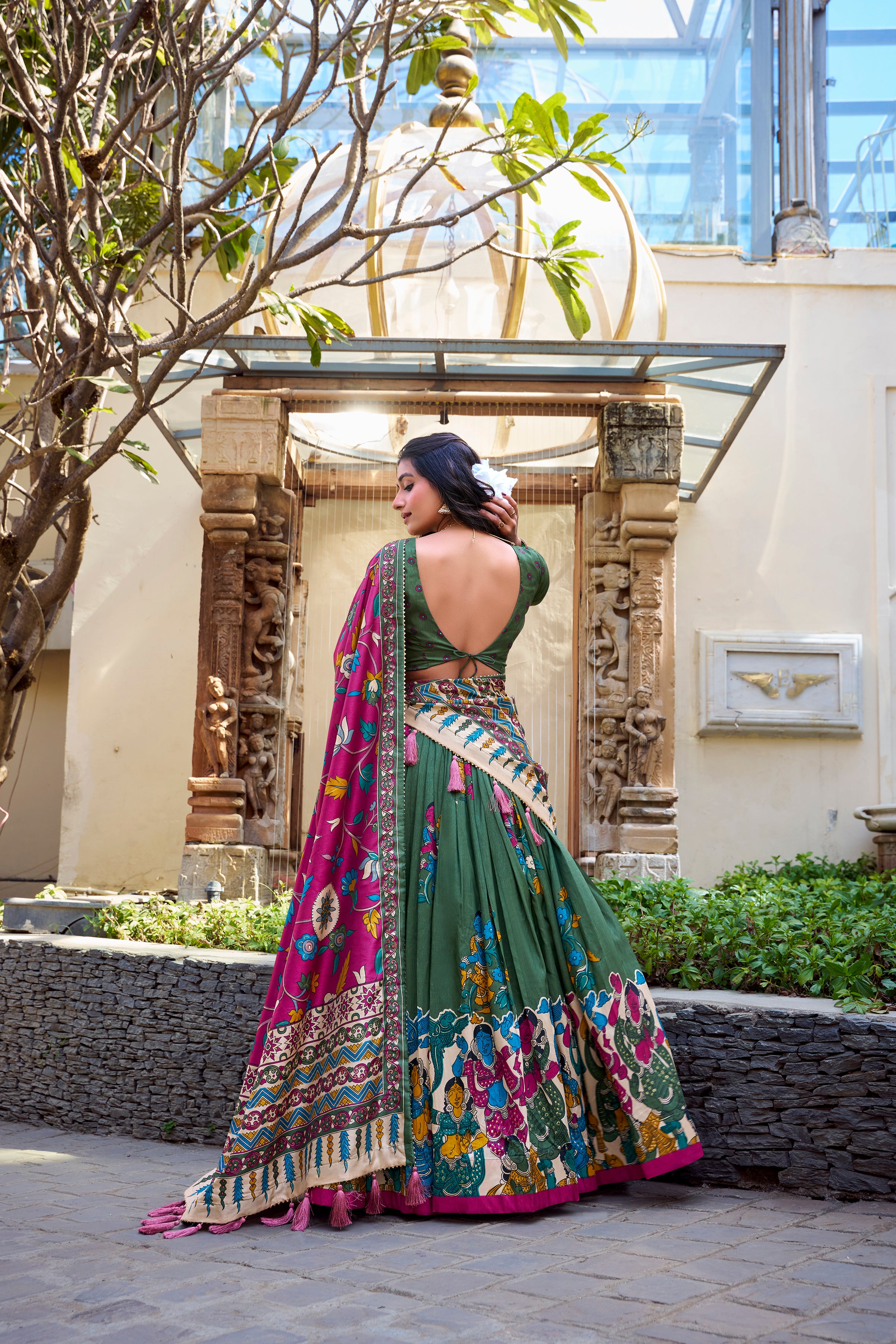 Royal Heritage Handcrafted Embroidered Lehenga Set
