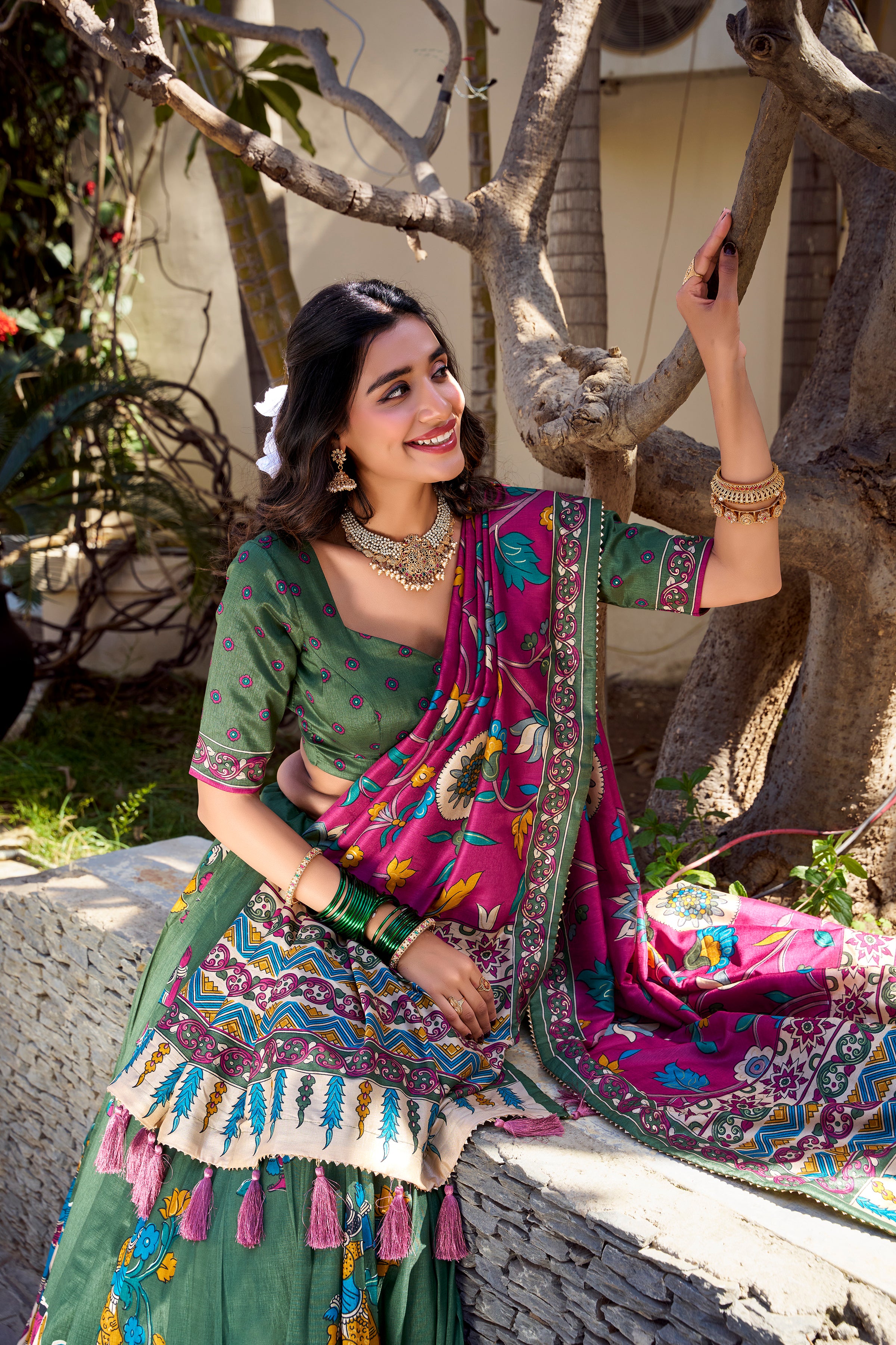 Royal Heritage Handcrafted Embroidered Lehenga Set