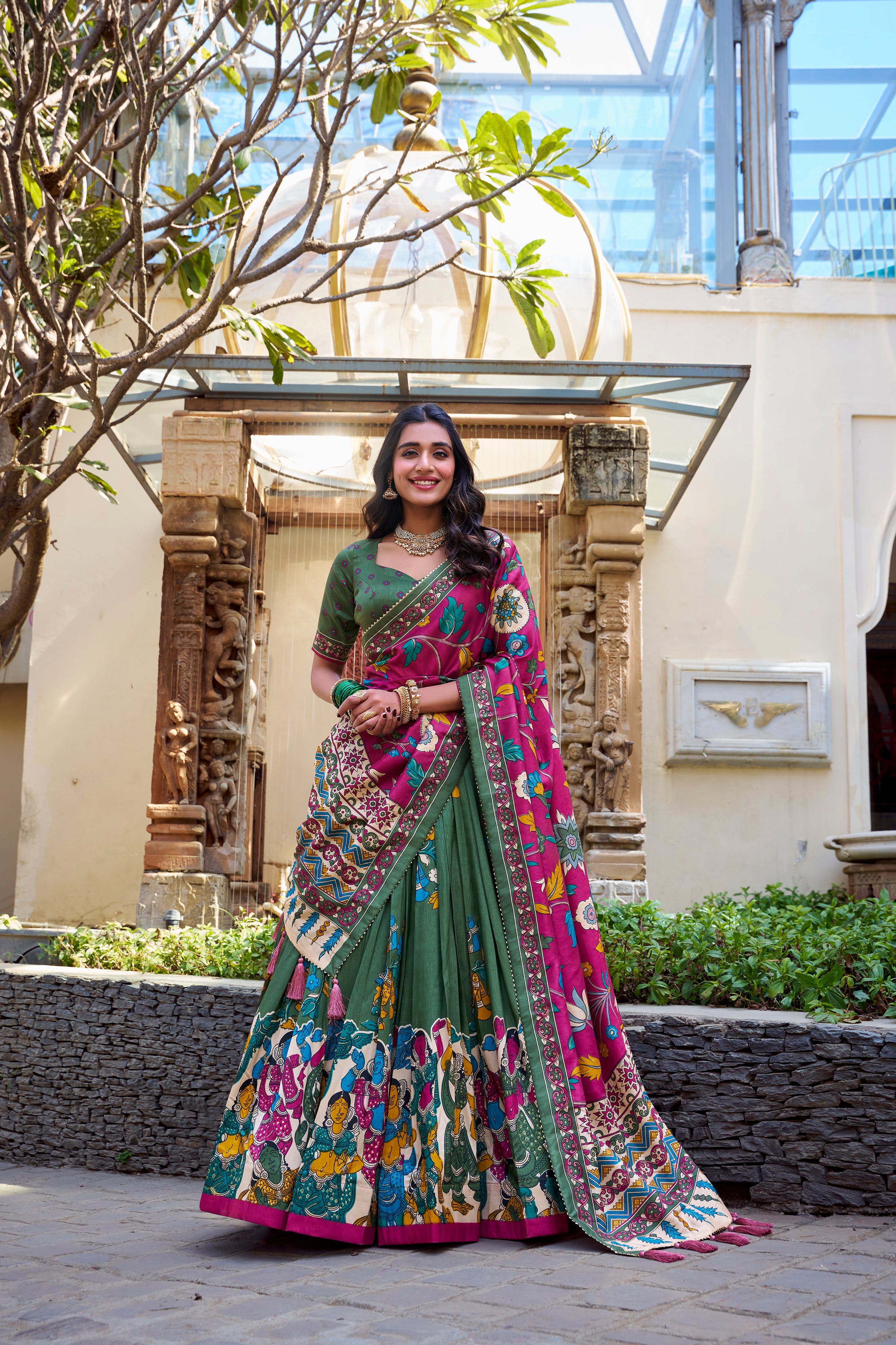 Royal Heritage Handcrafted Embroidered Lehenga Set