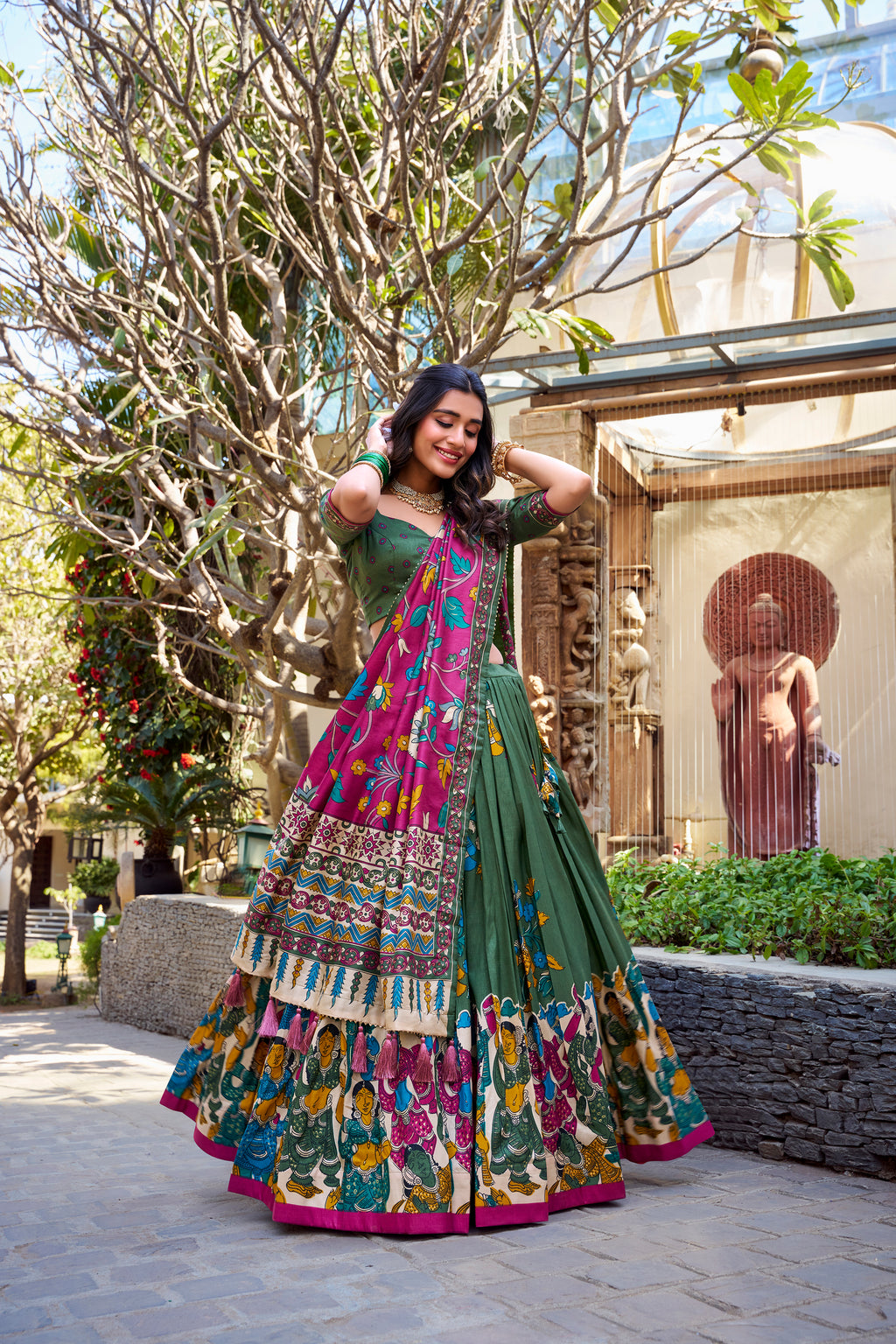 Royal Heritage Handcrafted Embroidered Lehenga Set