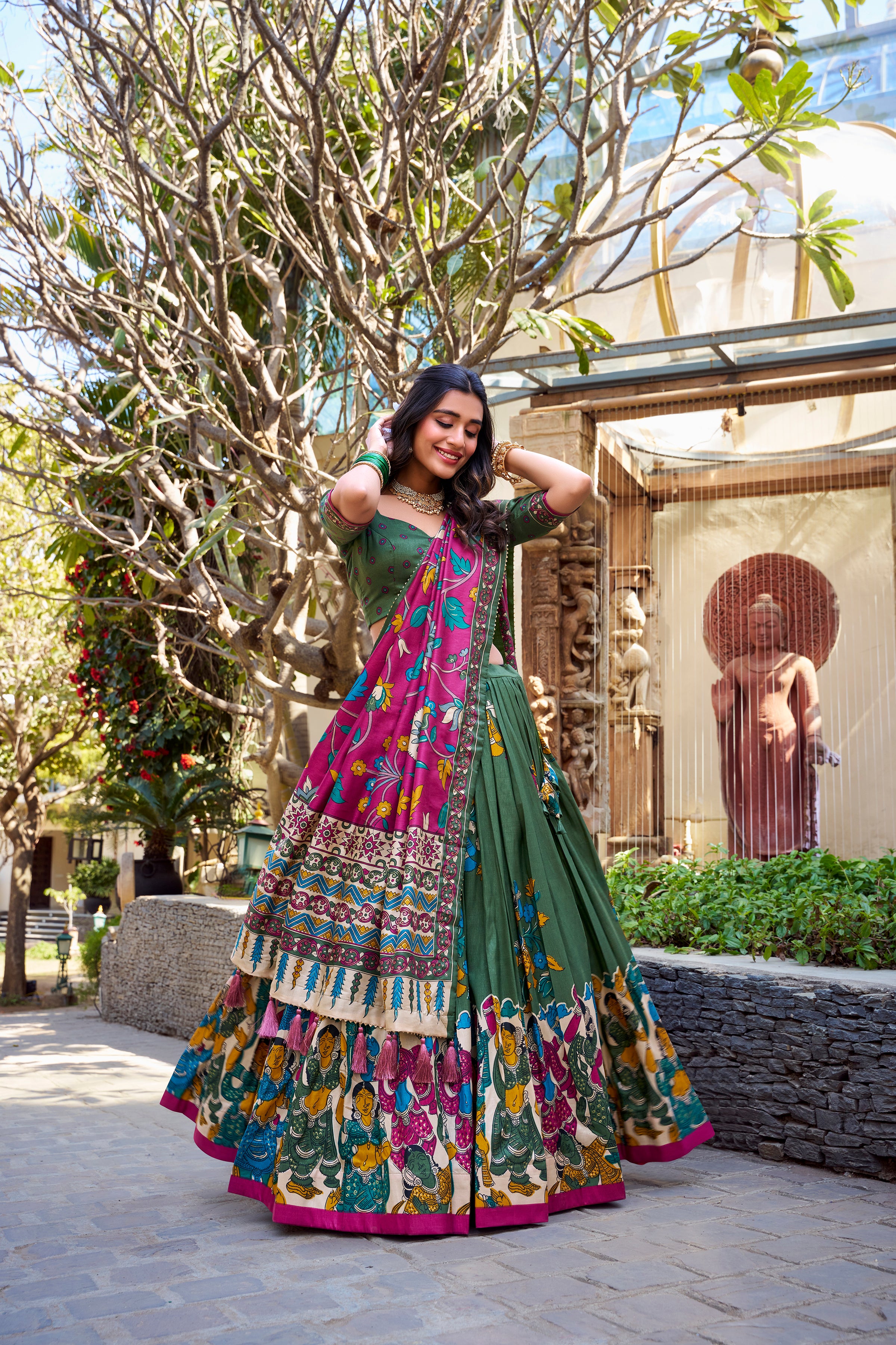 Royal Heritage Handcrafted Embroidered Lehenga Set