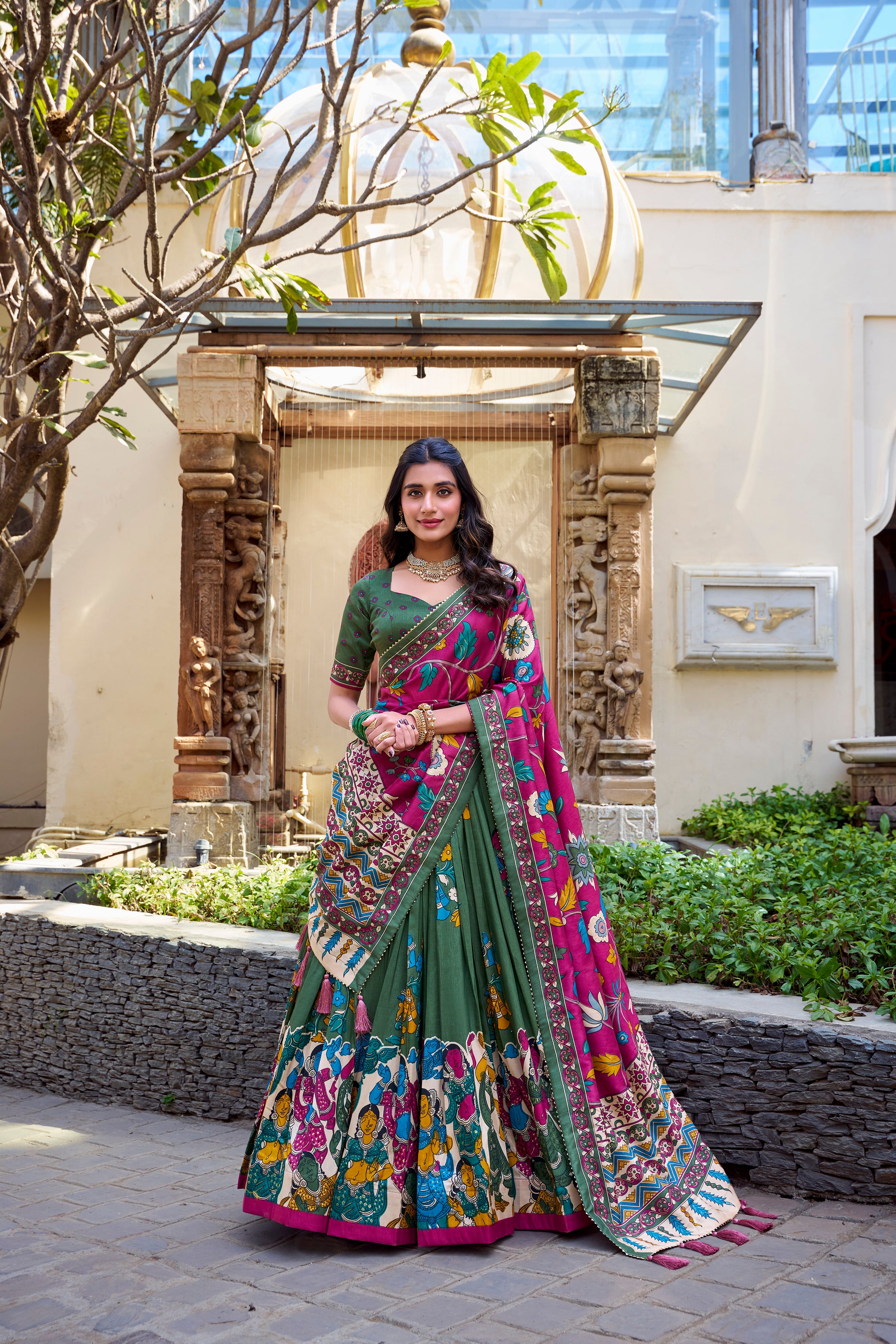 Royal Heritage Handcrafted Embroidered Lehenga Set