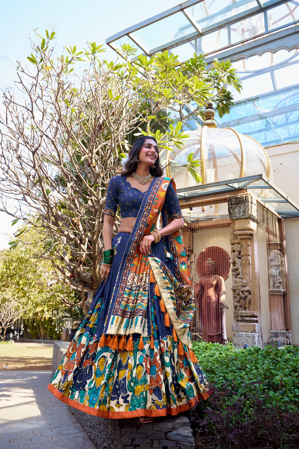 Royal Heritage Handcrafted Embroidered Lehenga Set