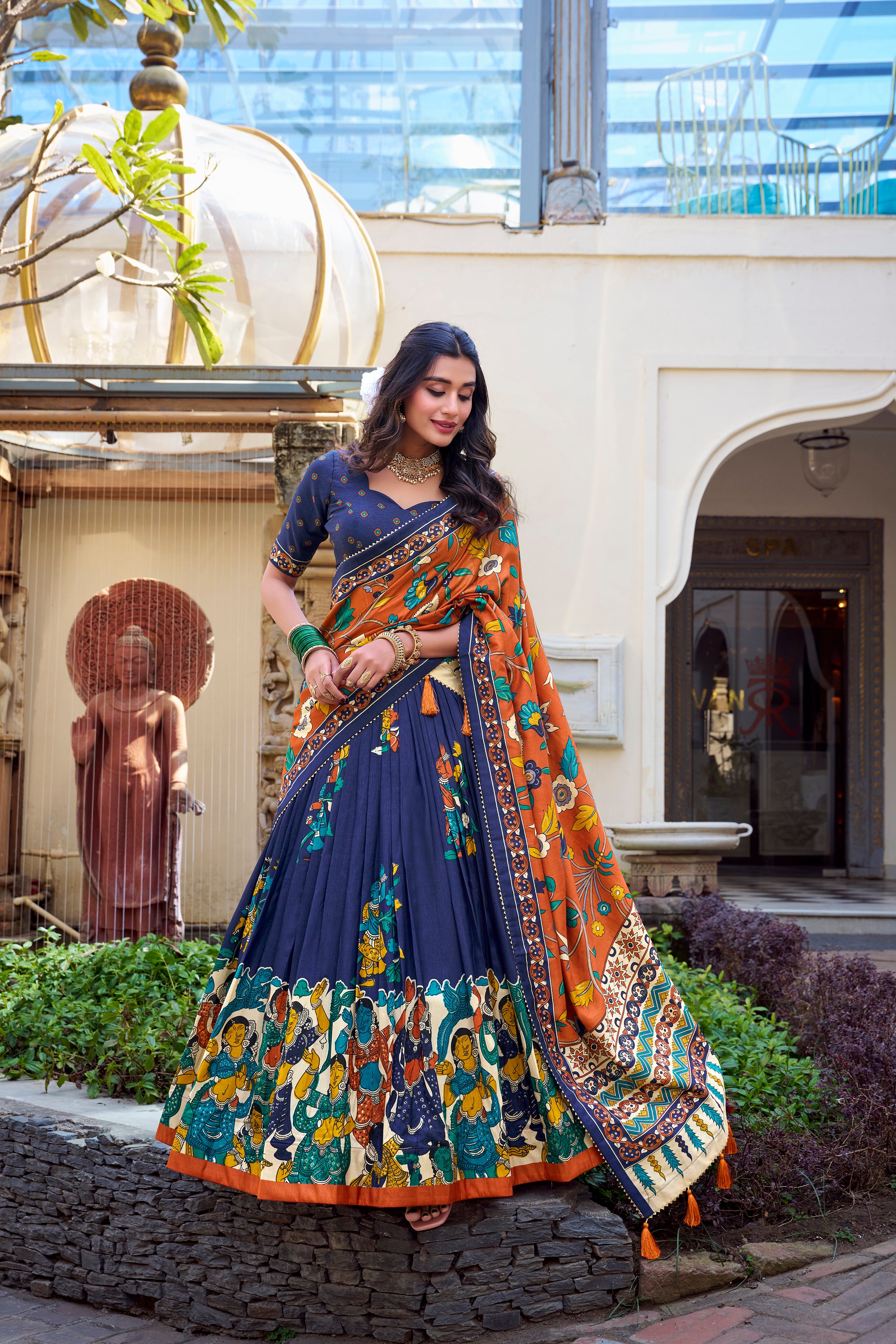 Royal Heritage Handcrafted Embroidered Lehenga Set