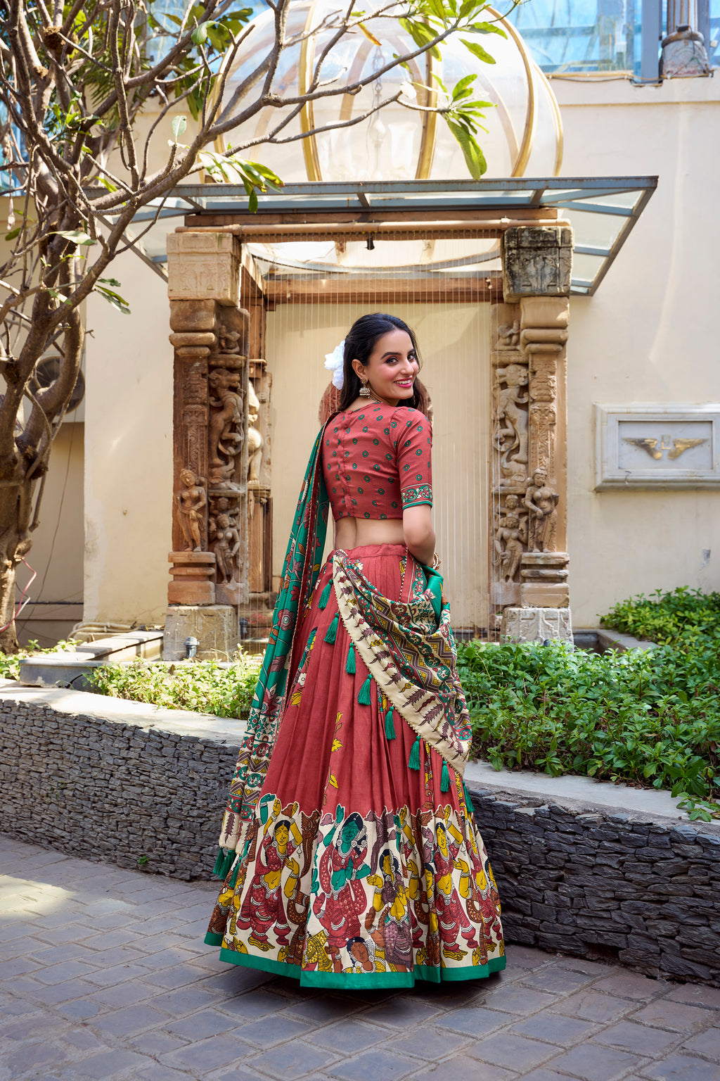 Royal Heritage Handcrafted Embroidered Lehenga Set