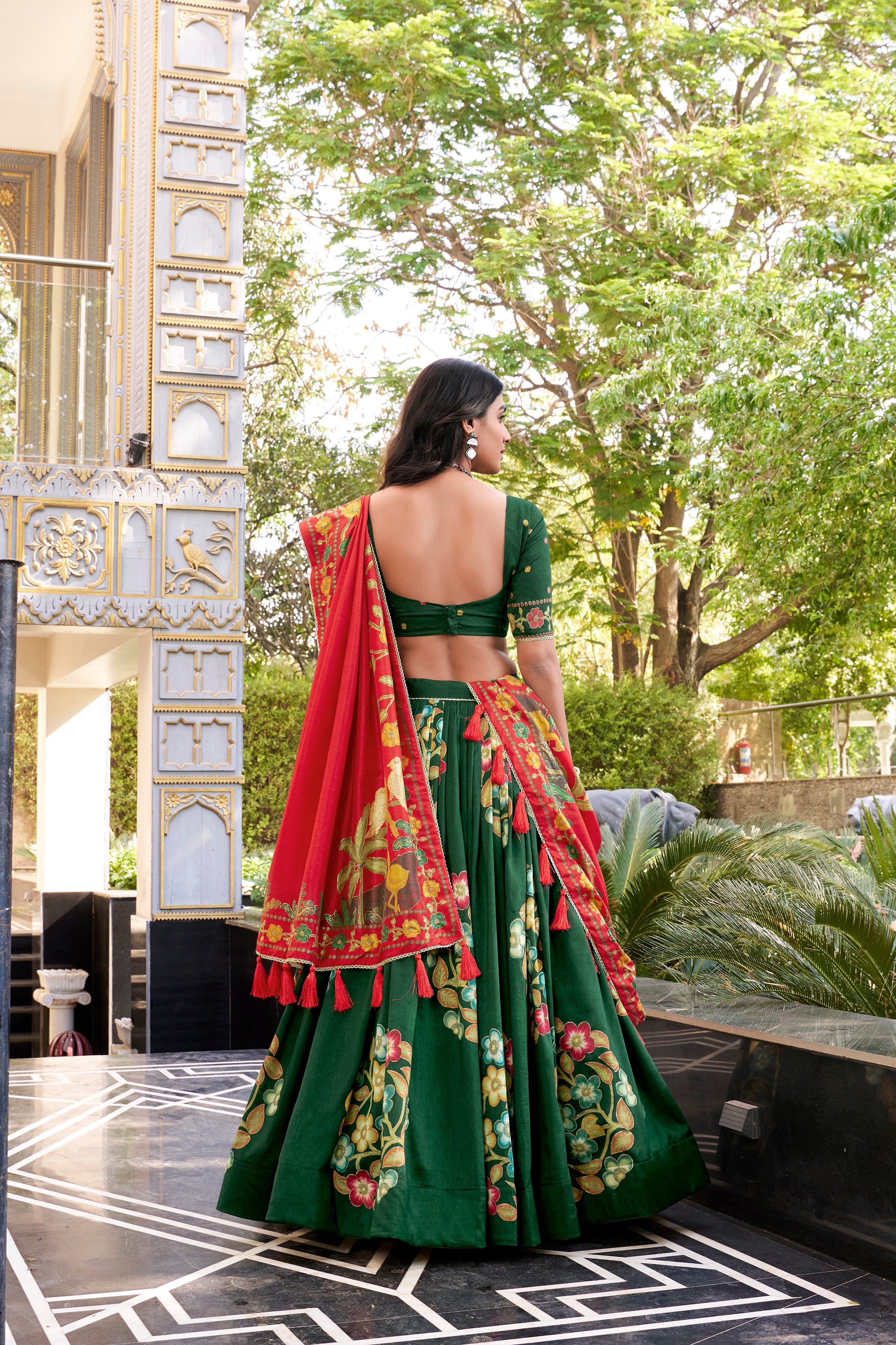 Traditional  Floral Lehenga Set for Elegant Festive Occasions