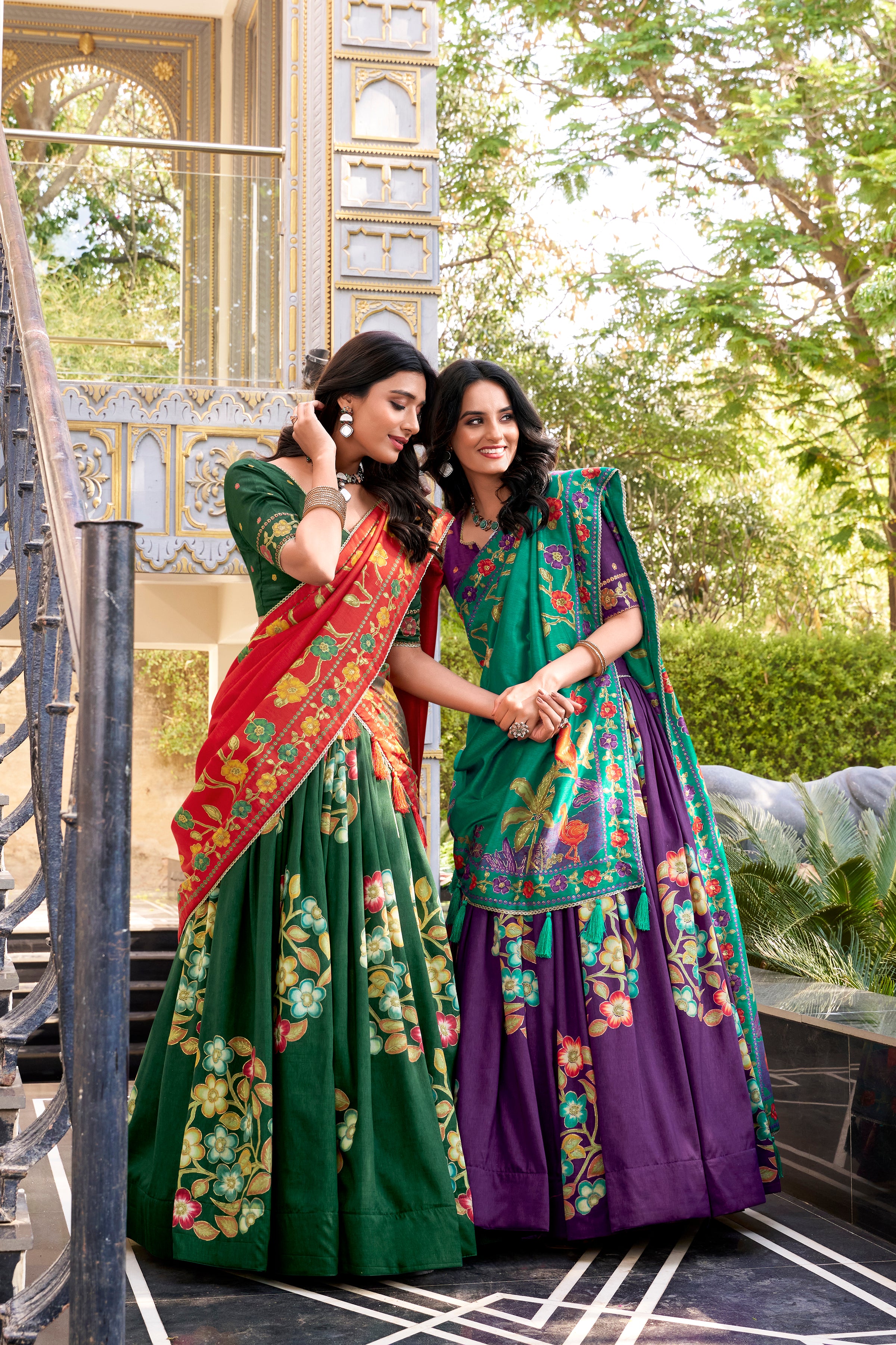 Traditional  Floral Lehenga Set for Elegant Festive Occasions