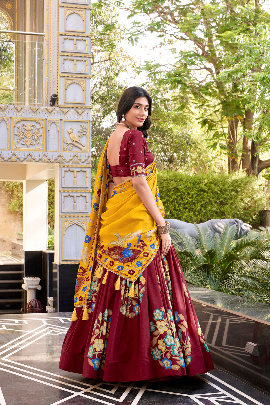 Traditional  Floral Lehenga Set for Elegant Festive Occasions
