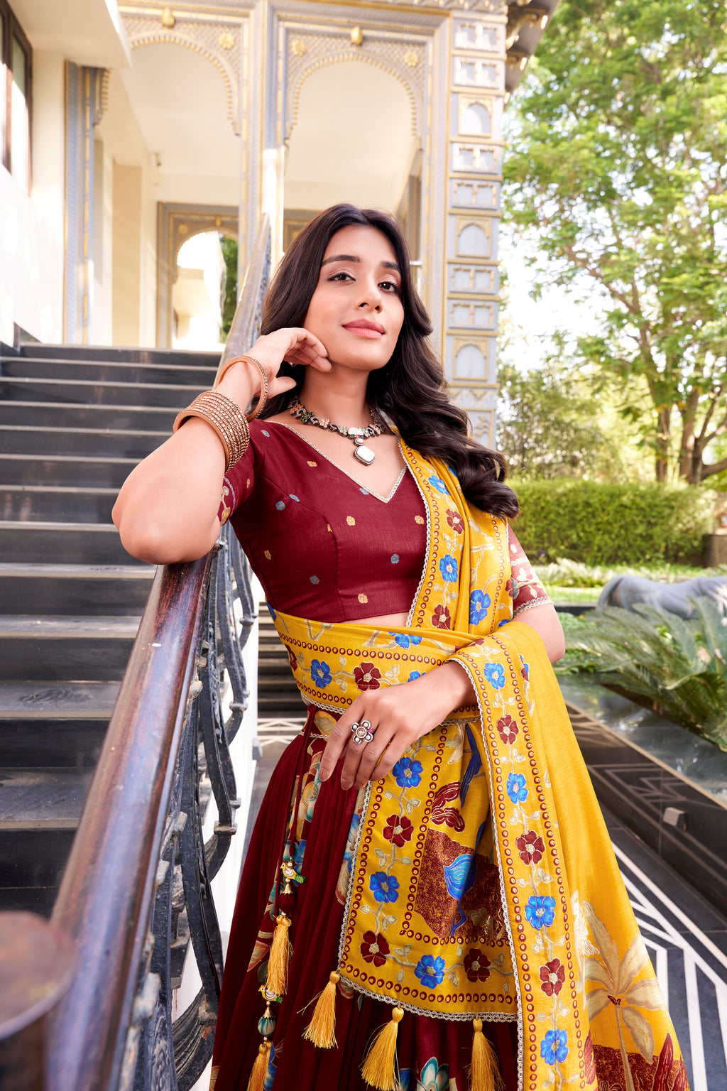 Traditional  Floral Lehenga Set for Elegant Festive Occasions
