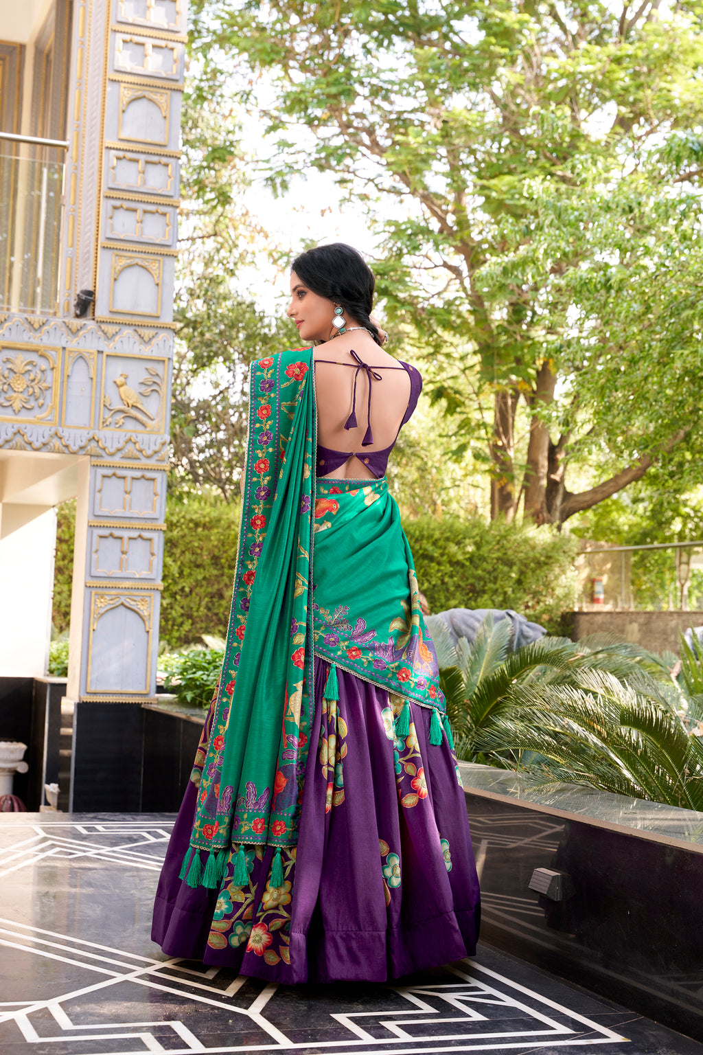 Traditional  Floral Lehenga Set for Elegant Festive Occasions