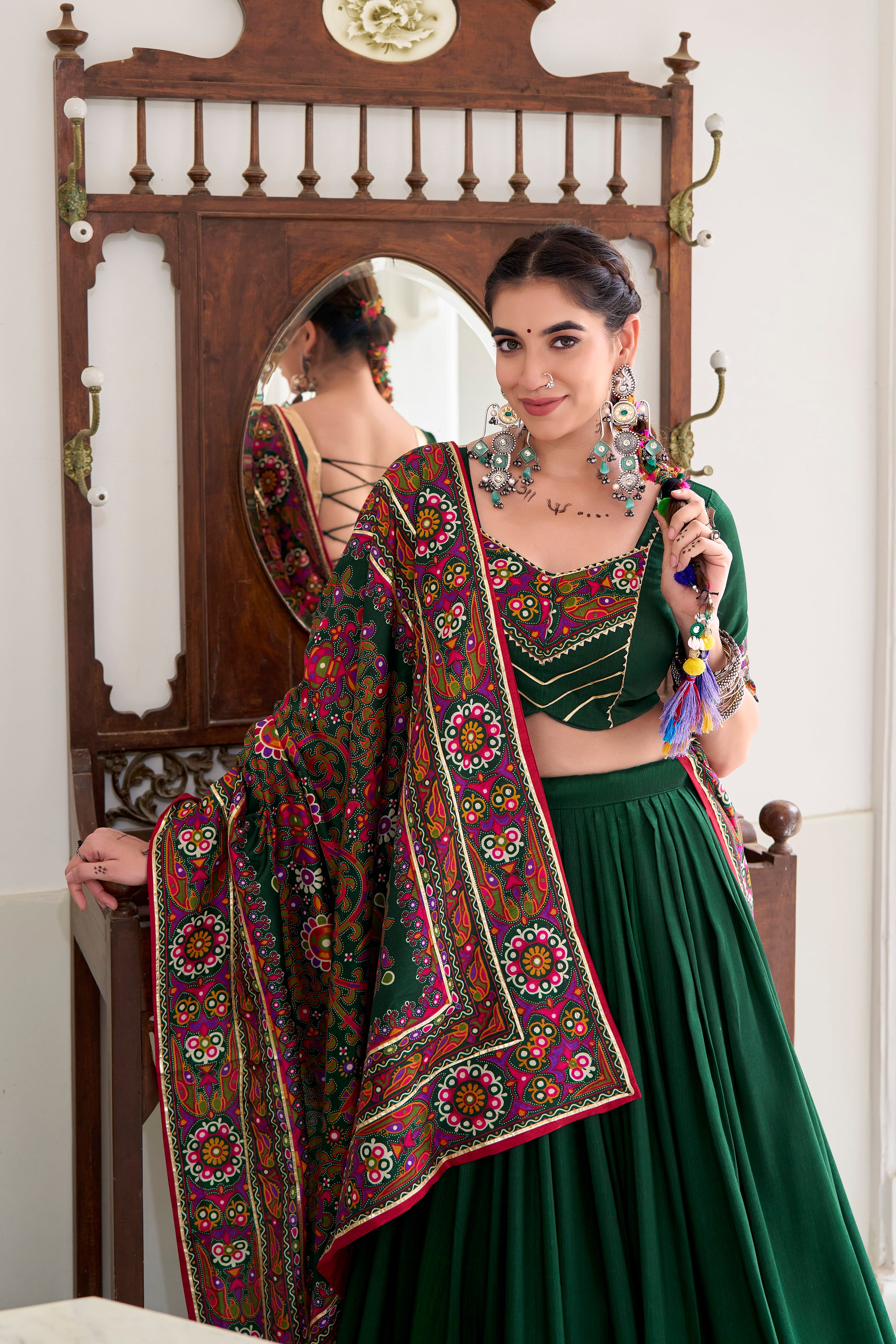 Regal Embroidered Lehenga Choli with Traditional Dupatta