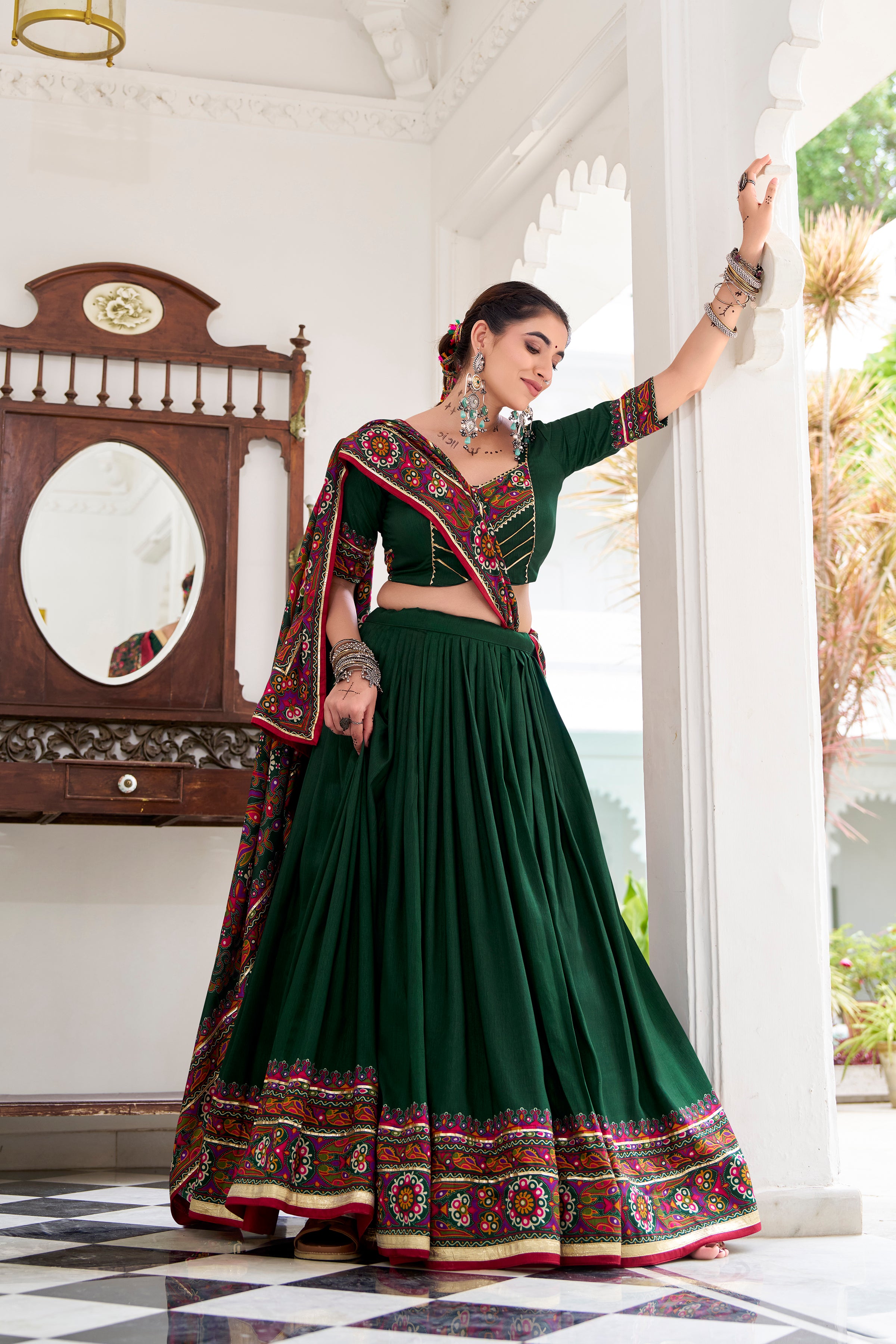 Regal Embroidered Lehenga Choli with Traditional Dupatta