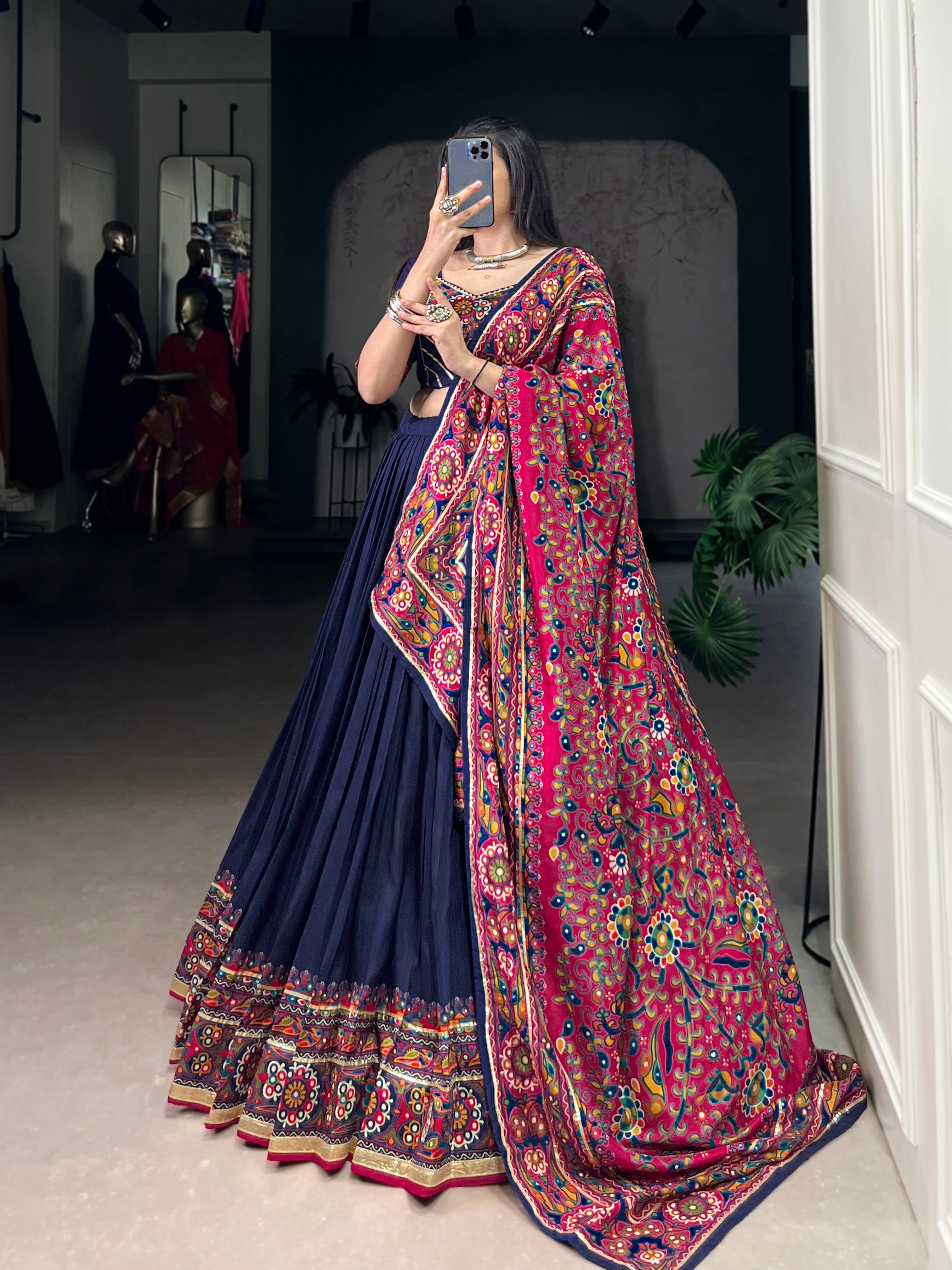 Regal Embroidered Lehenga Choli with Traditional Dupatta