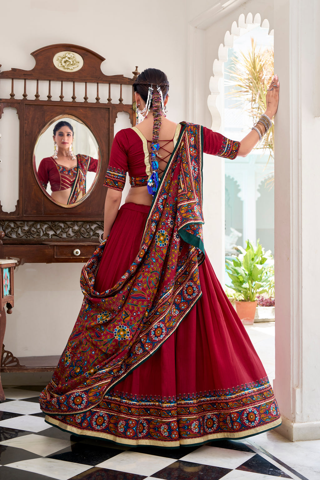 Regal Embroidered Lehenga Choli with Traditional Dupatta