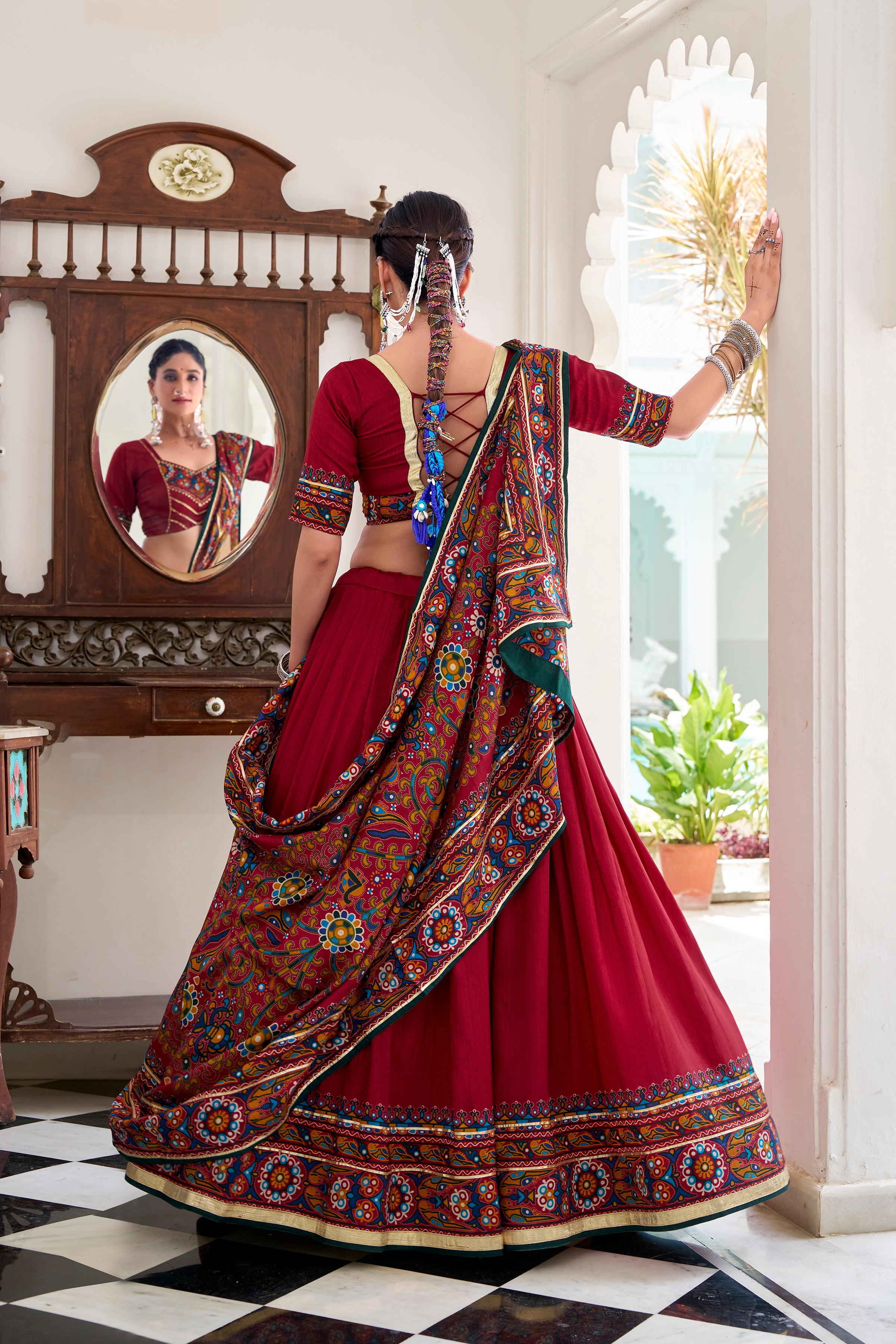Regal Embroidered Lehenga Choli with Traditional Dupatta